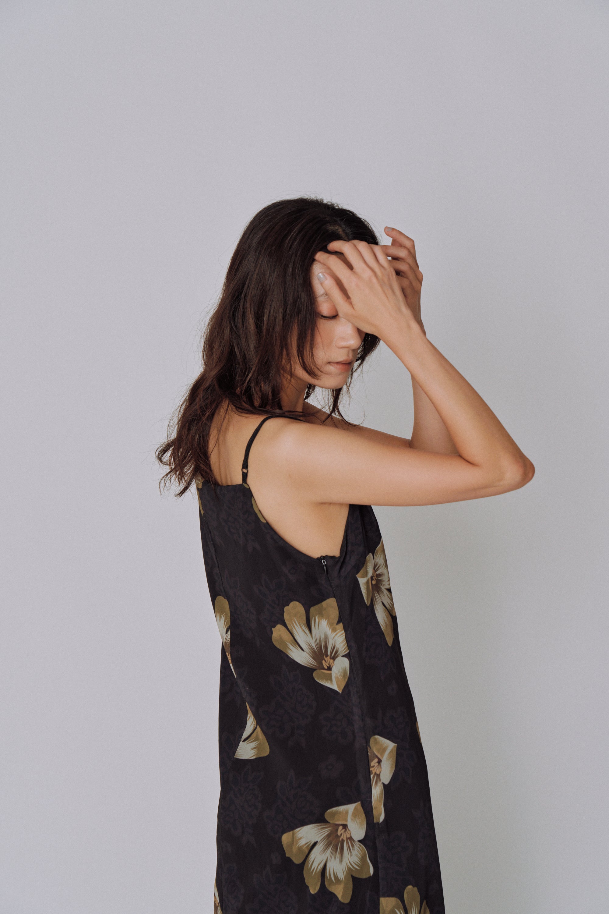 Moon Petal Slip Dress