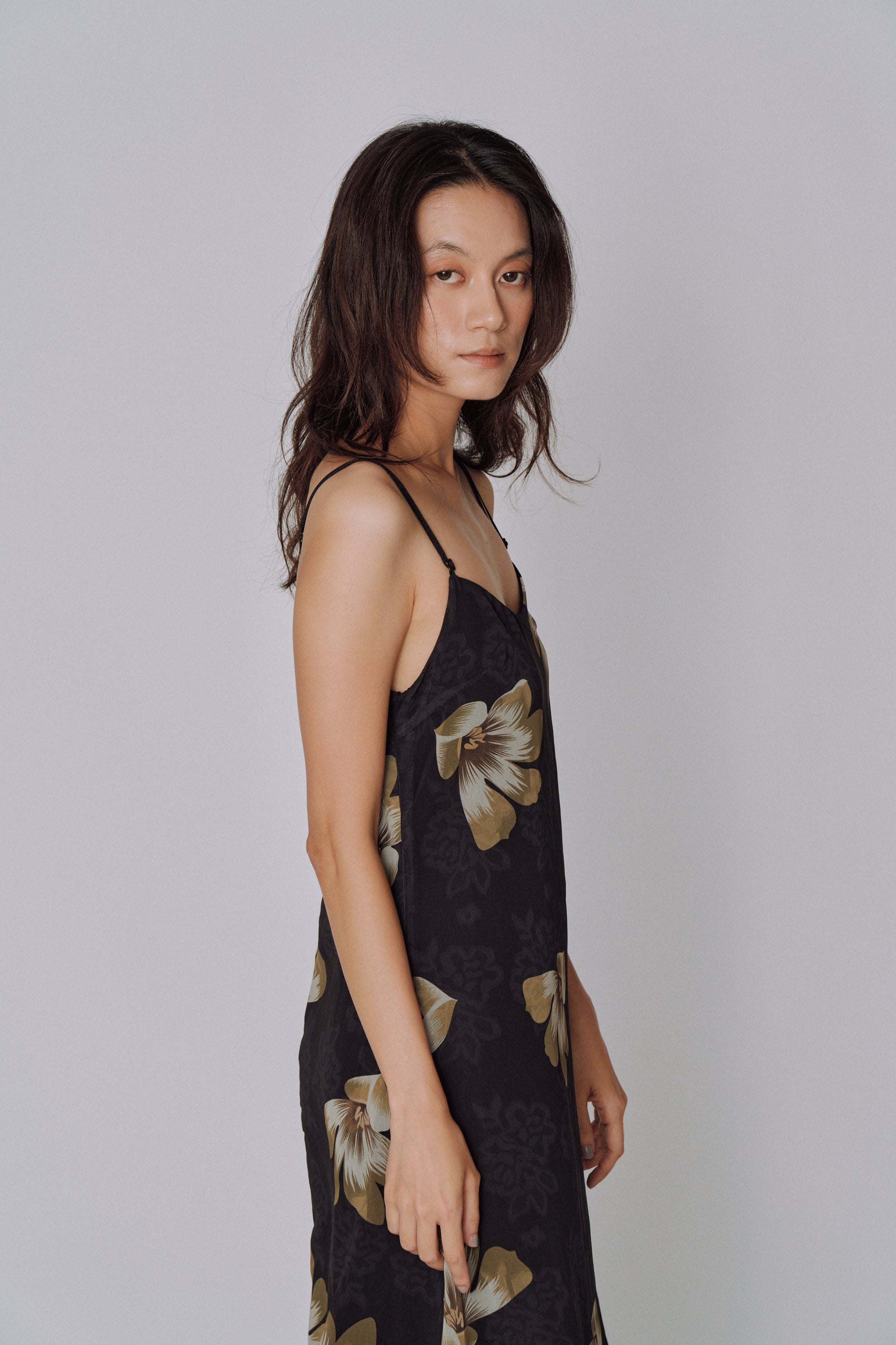 Moon Petal Slip Dress