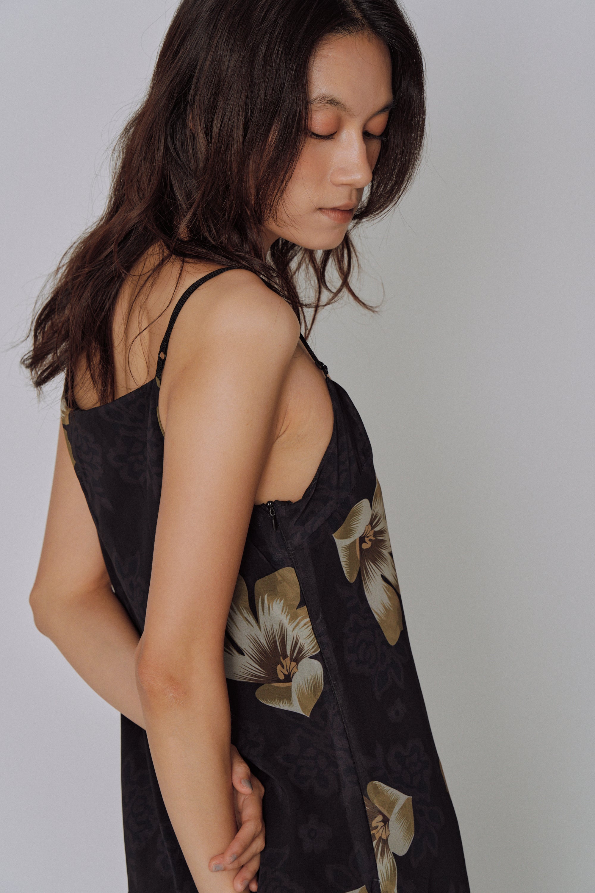 Moon Petal Slip Dress