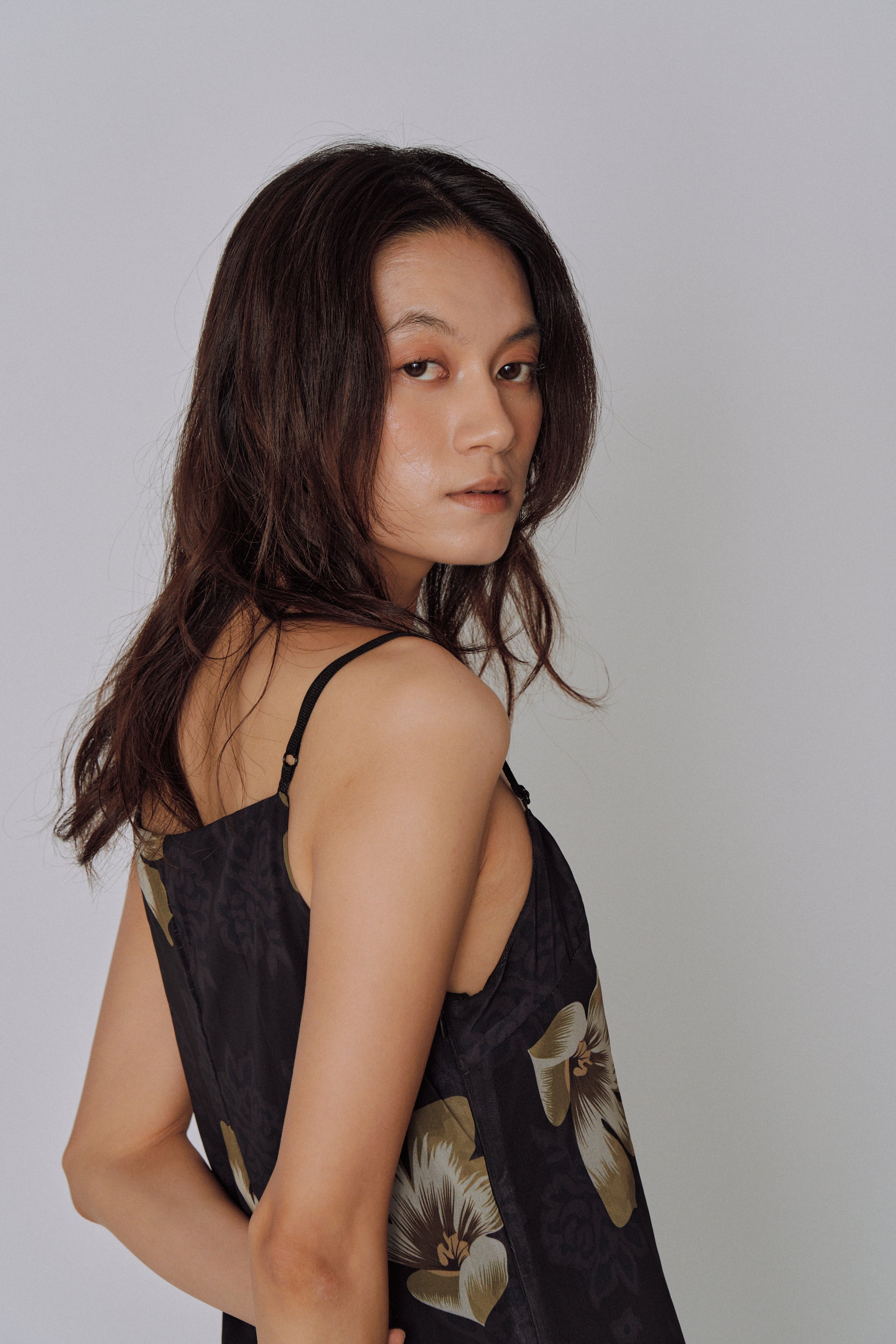 Moon Petal Slip Dress