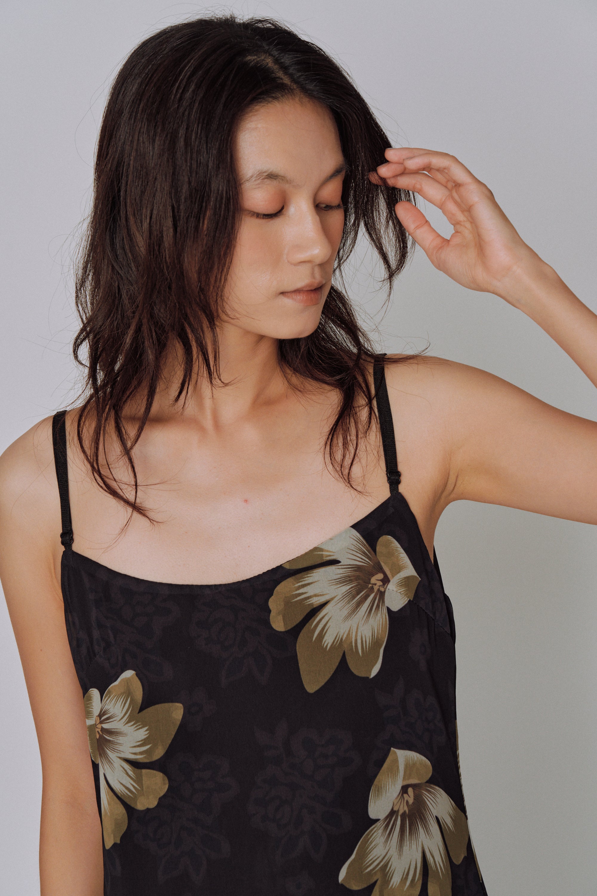 Moon Petal Slip Dress