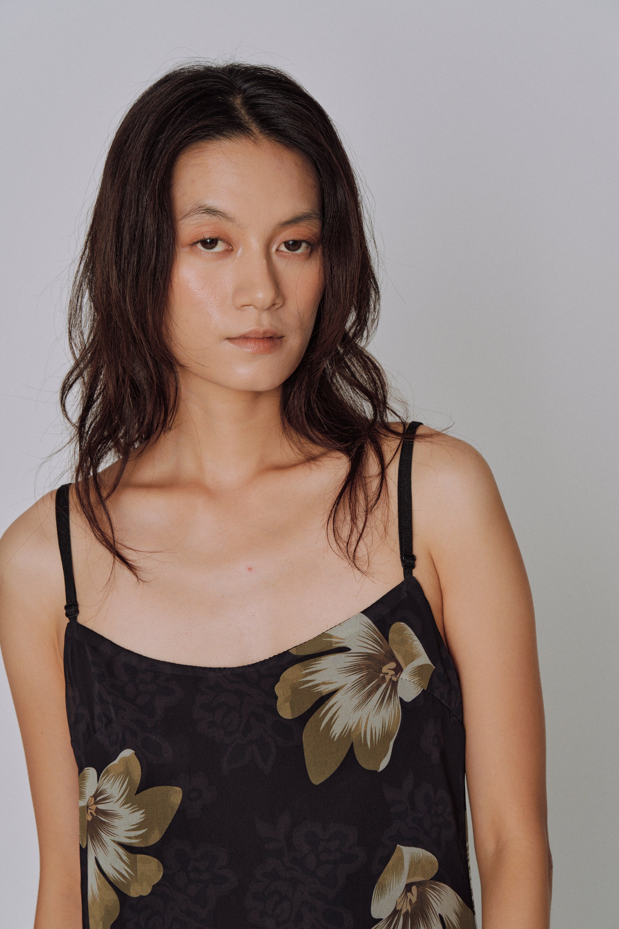Moon Petal Slip Dress