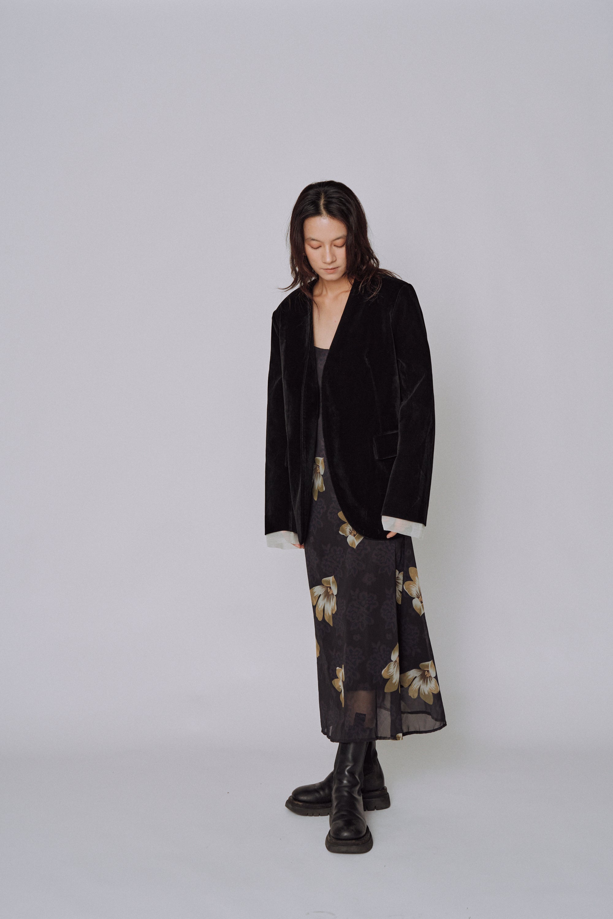 Moon Petal Slip Dress