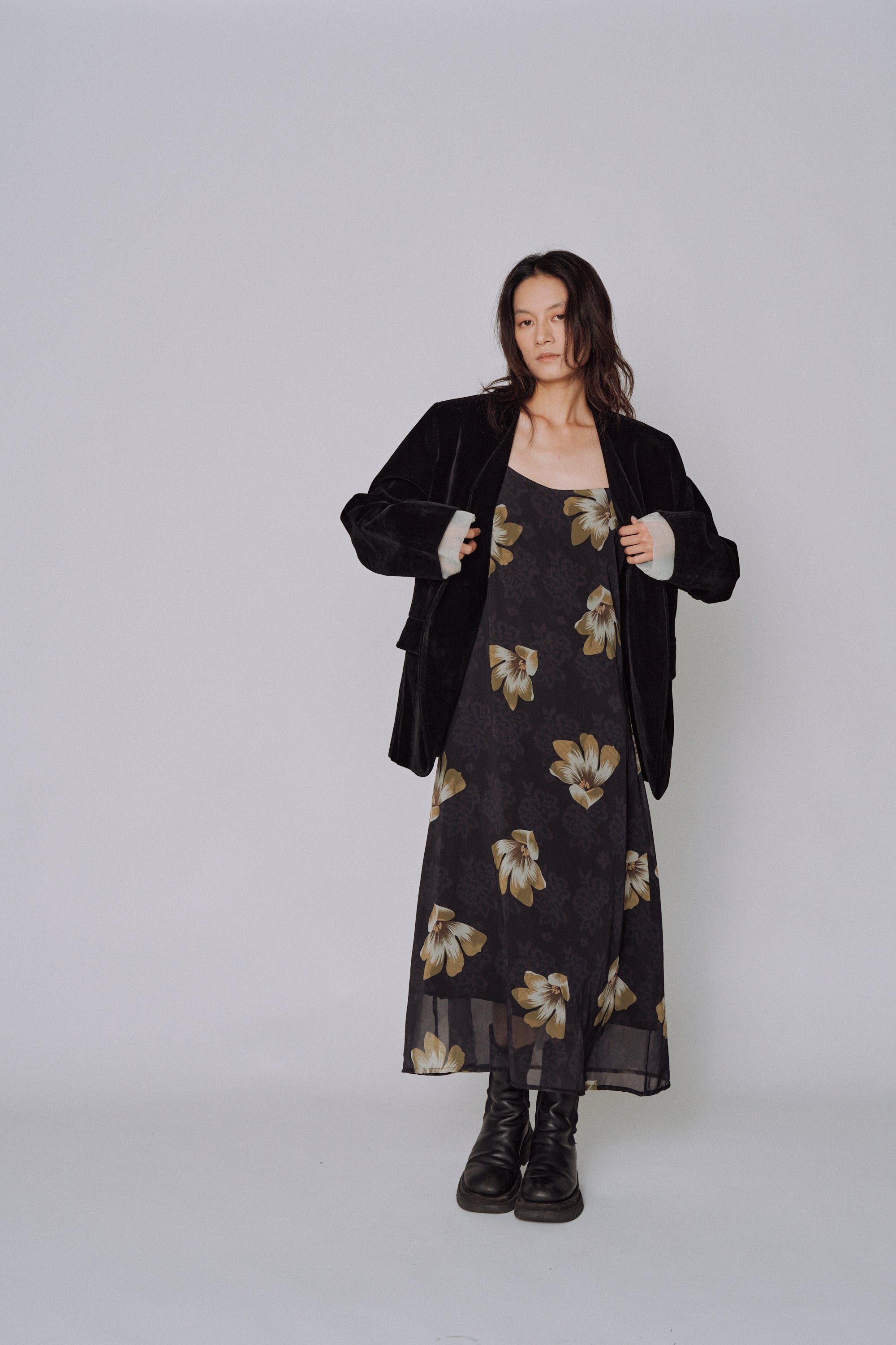 Moon Petal Slip Dress