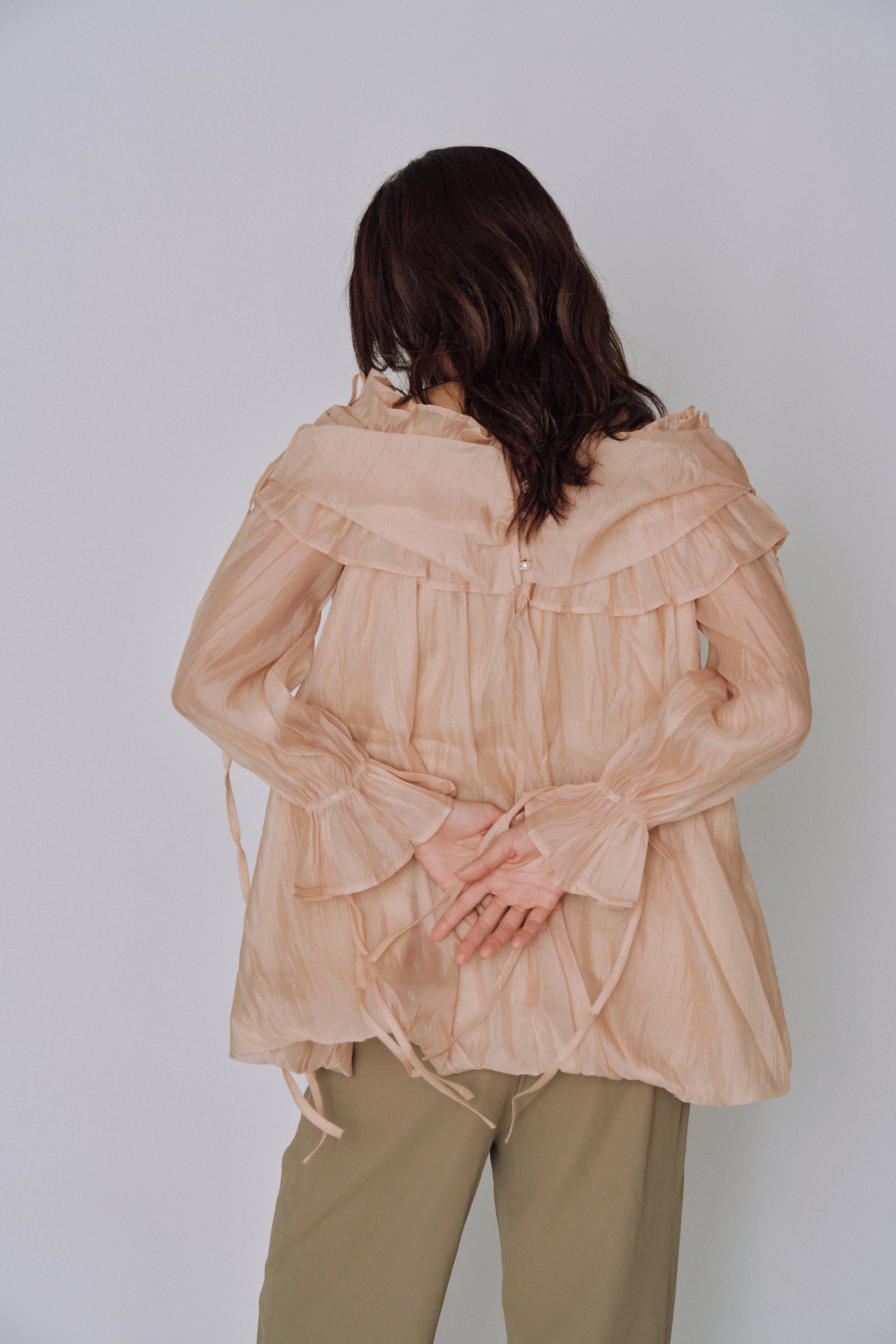 Cloud Ruffle Off-Shoulder Blouse