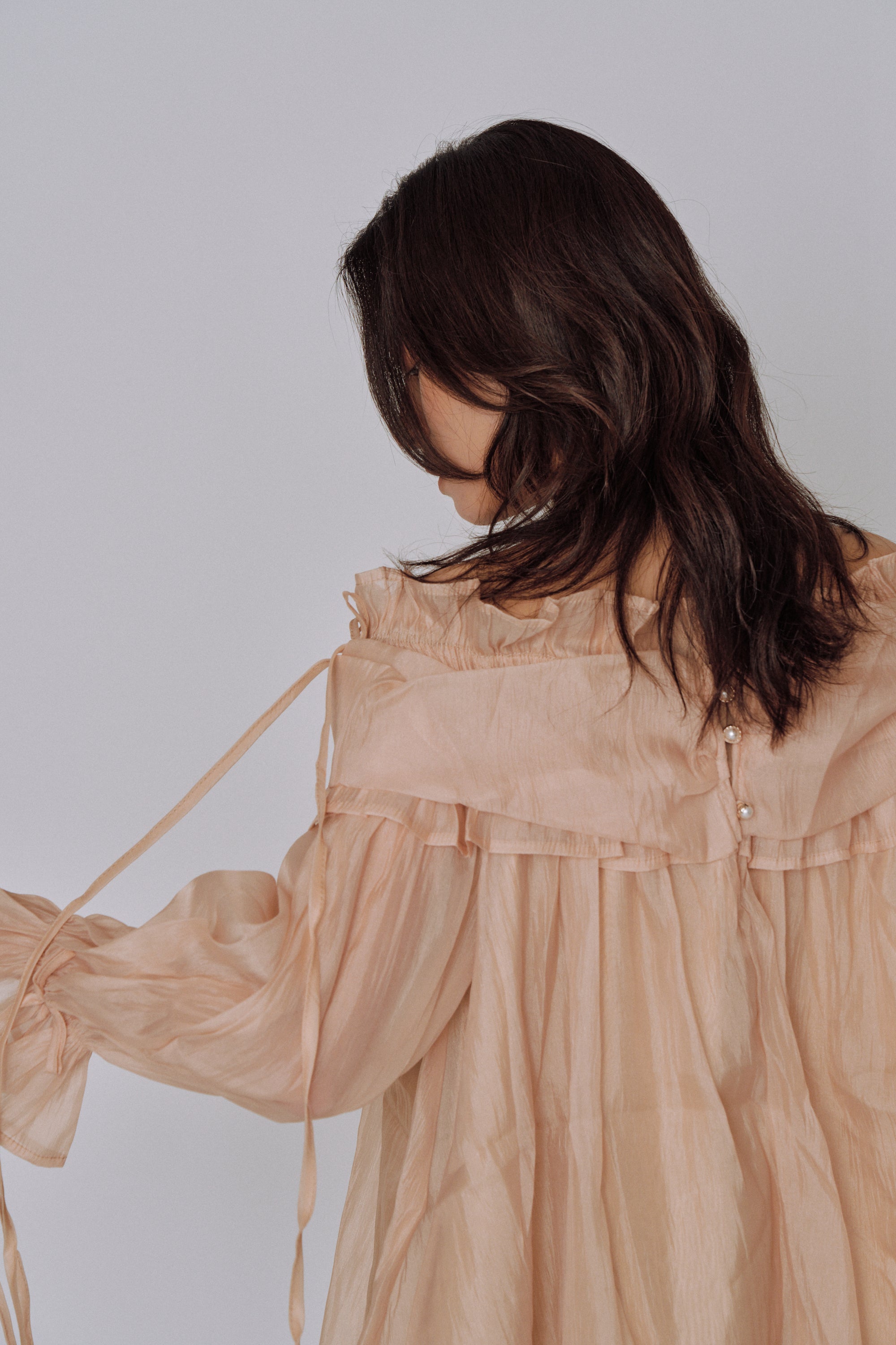 Cloud Ruffle Off-Shoulder Blouse