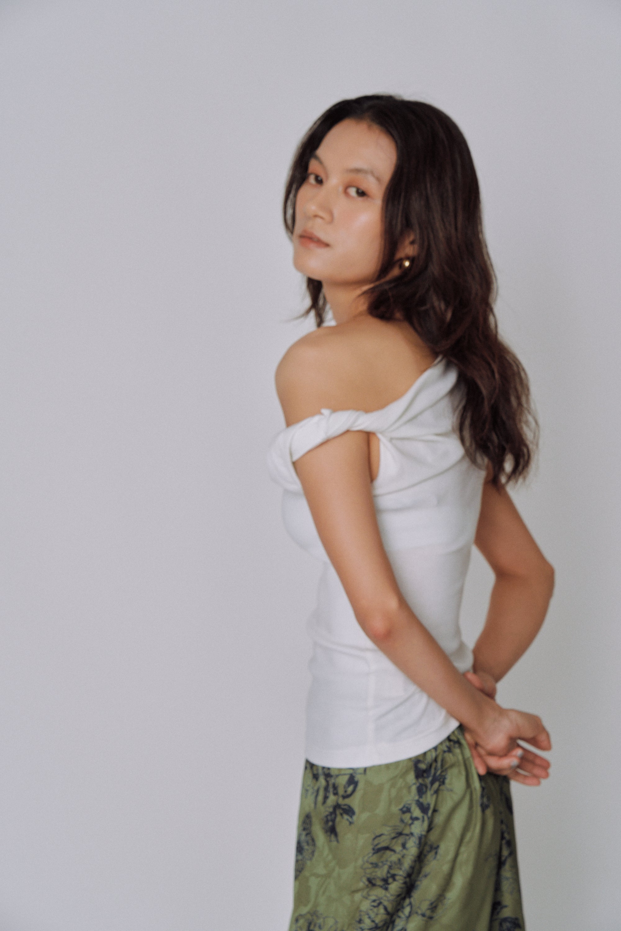 Asymmetry Drape Top