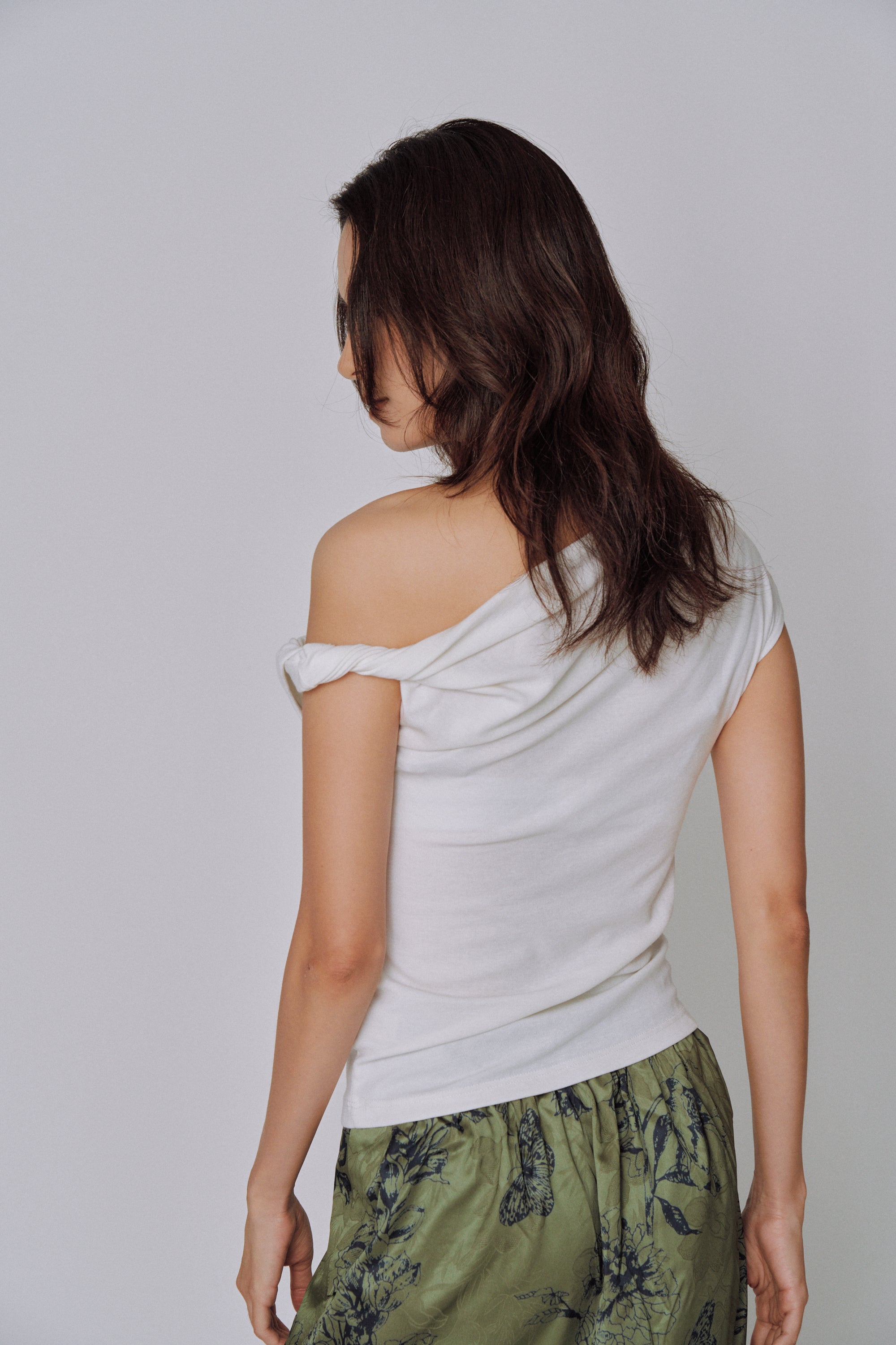 Asymmetry Drape Top