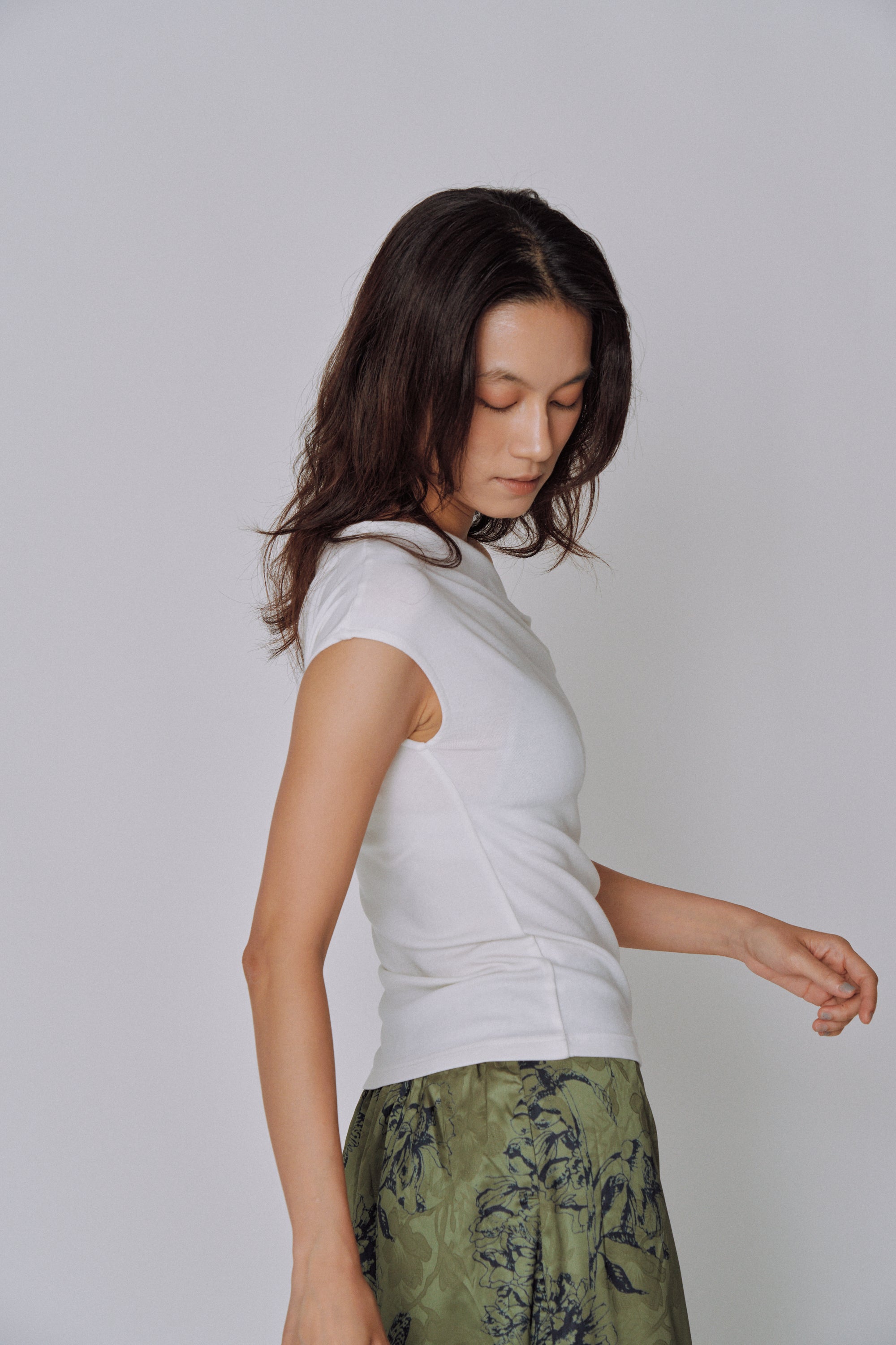 Asymmetry Drape Top