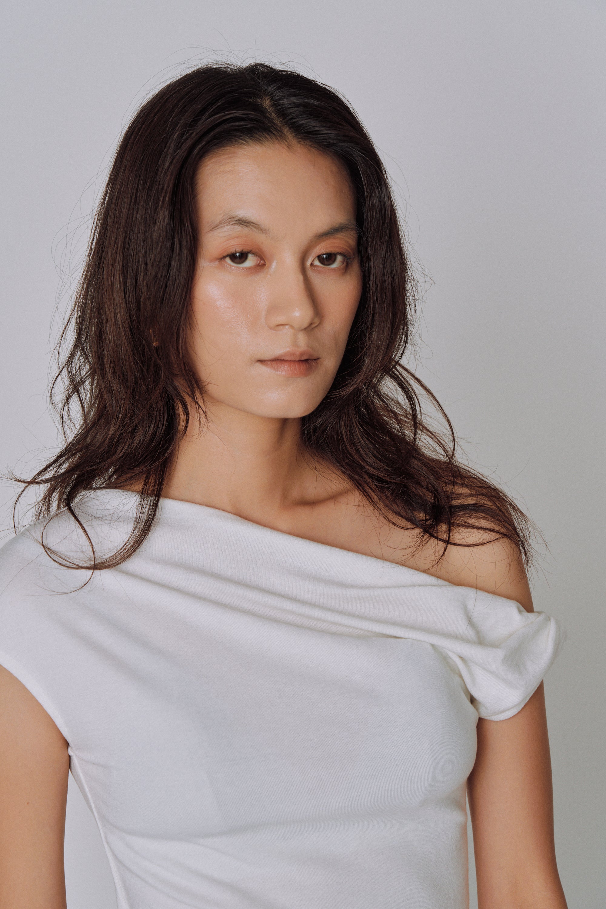 Asymmetry Drape Top