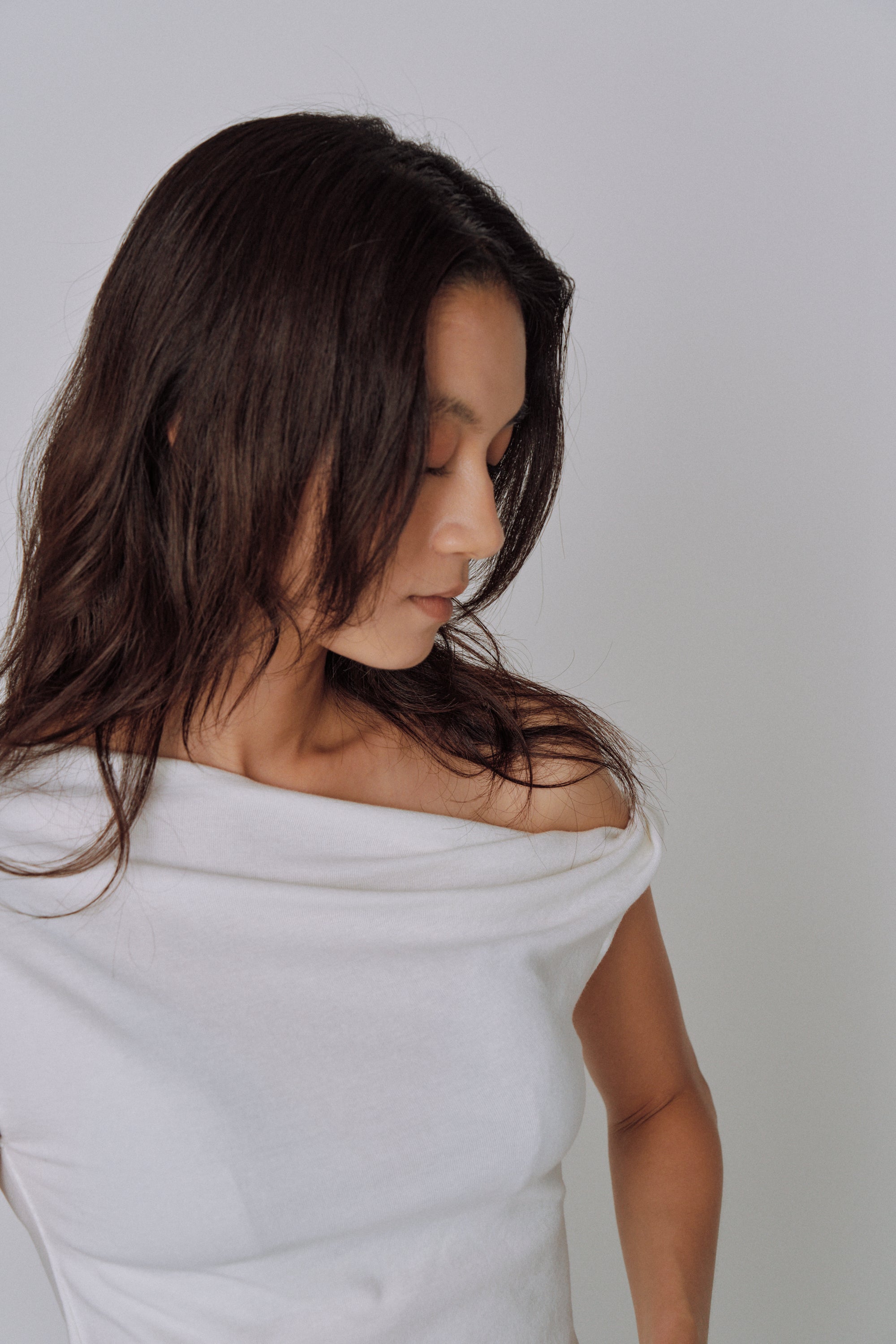 Asymmetry Drape Top