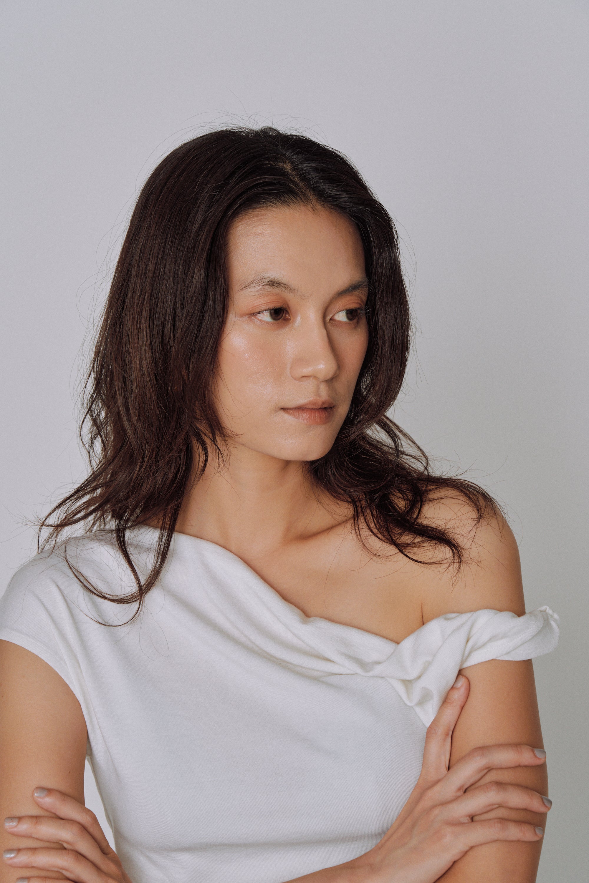 Asymmetry Drape Top