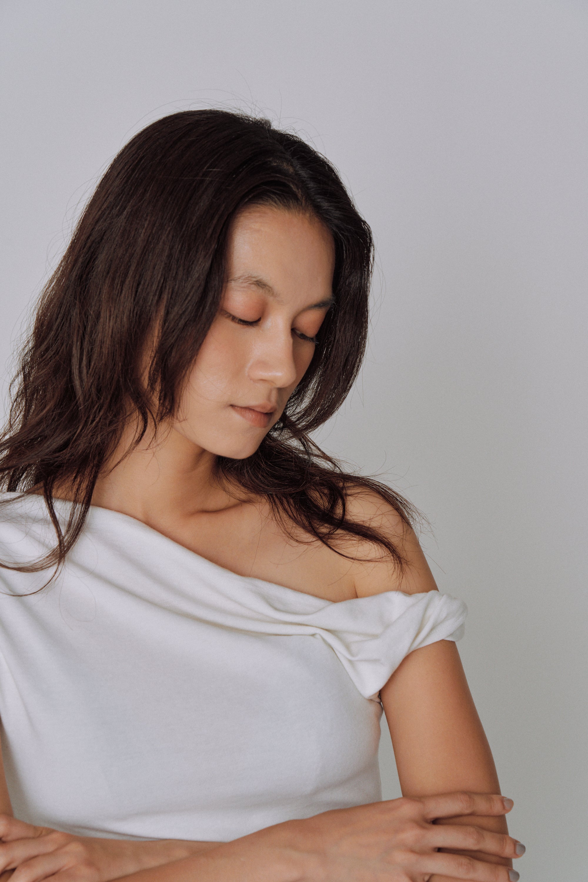 Asymmetry Drape Top