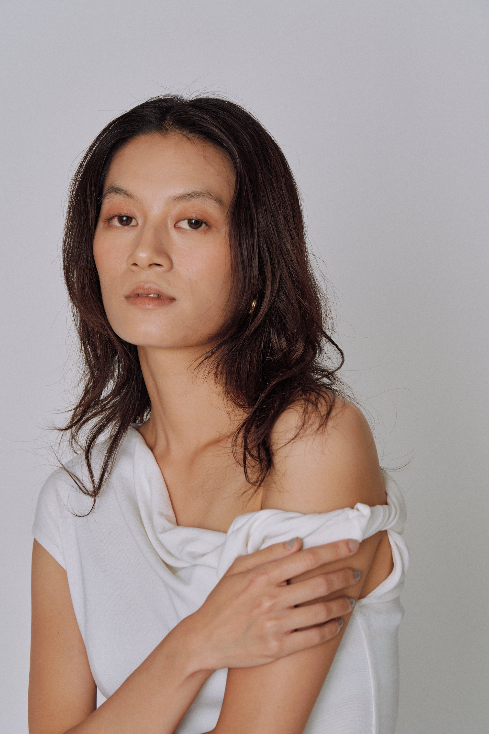 Asymmetry Drape Top