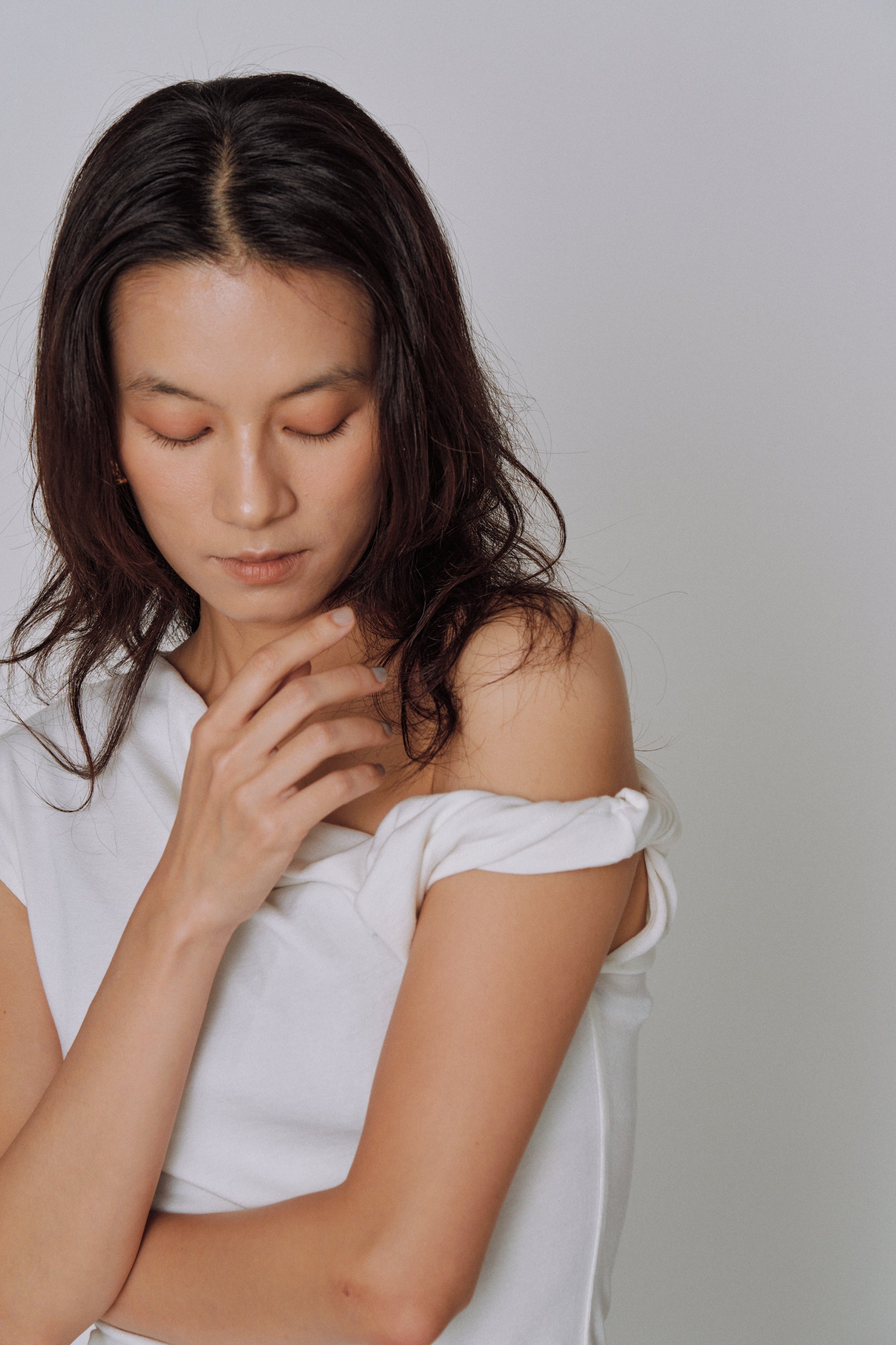 Asymmetry Drape Top