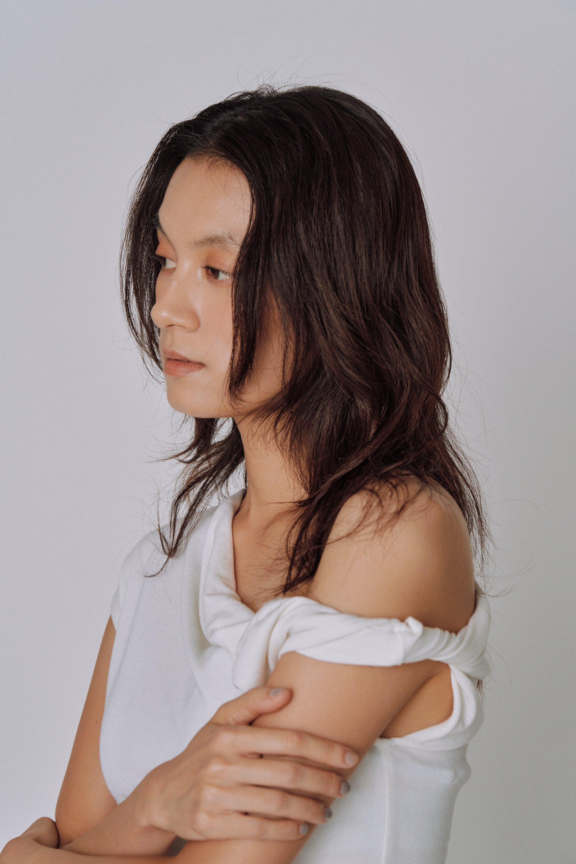Asymmetry Drape Top