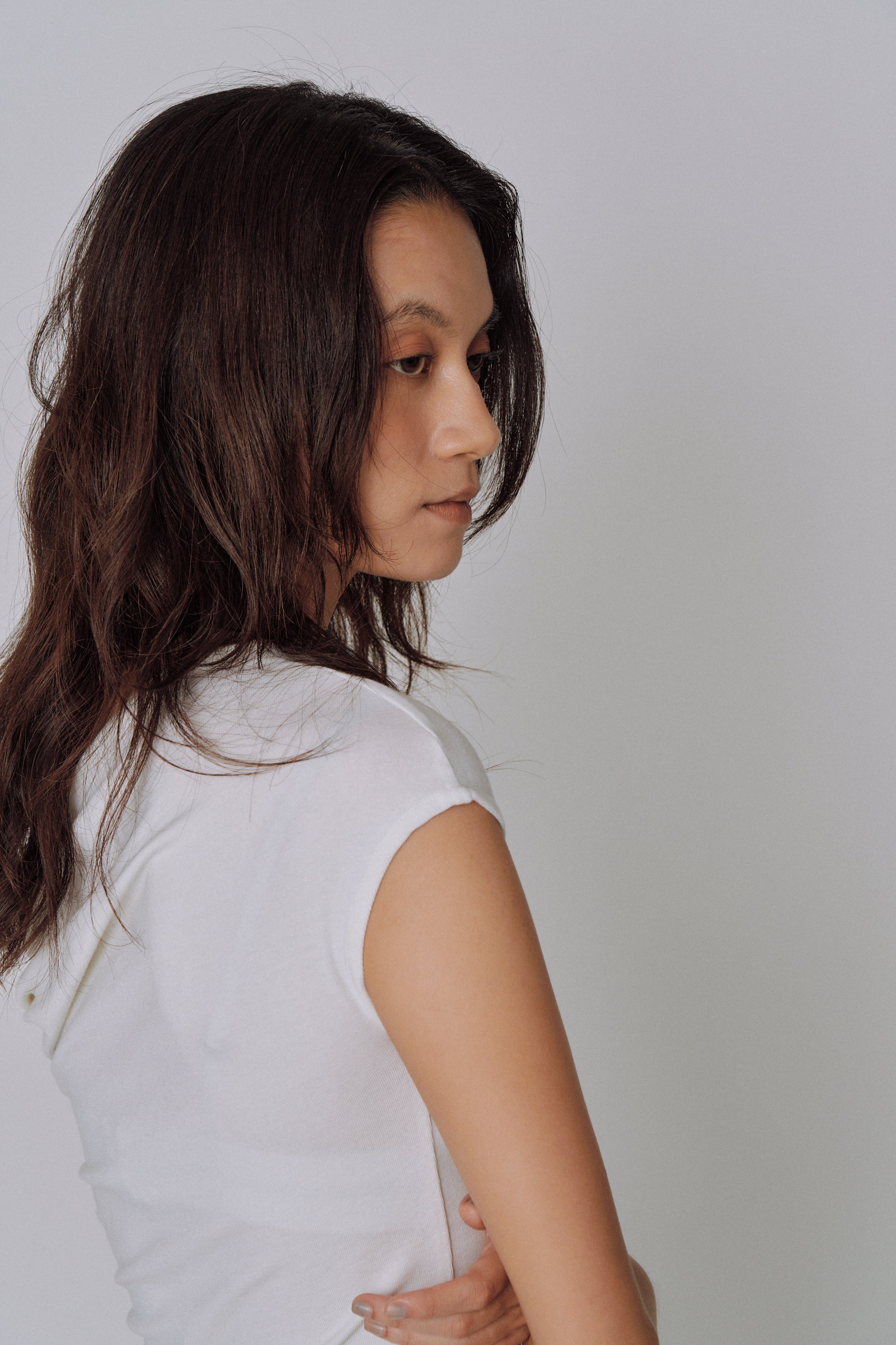 Asymmetry Drape Top