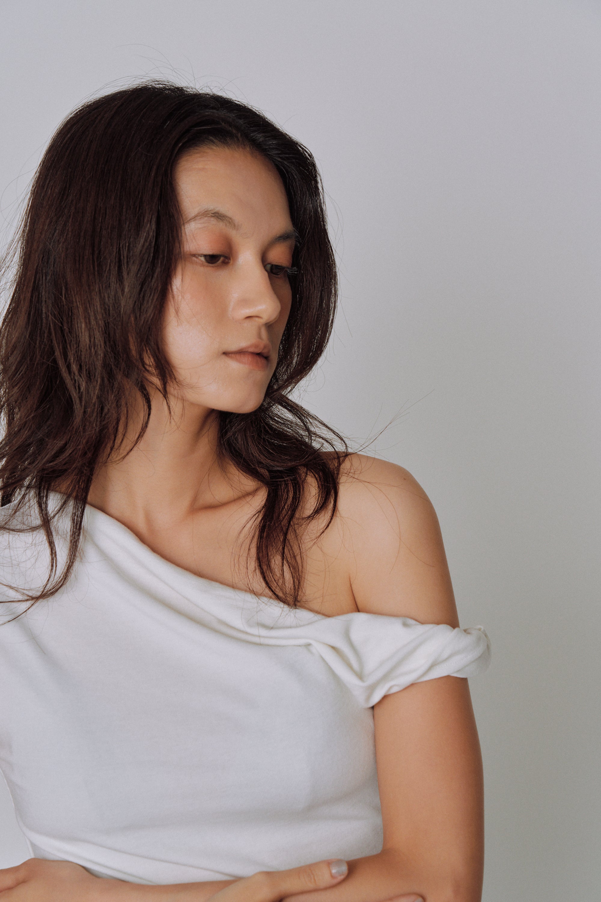 Asymmetry Drape Top