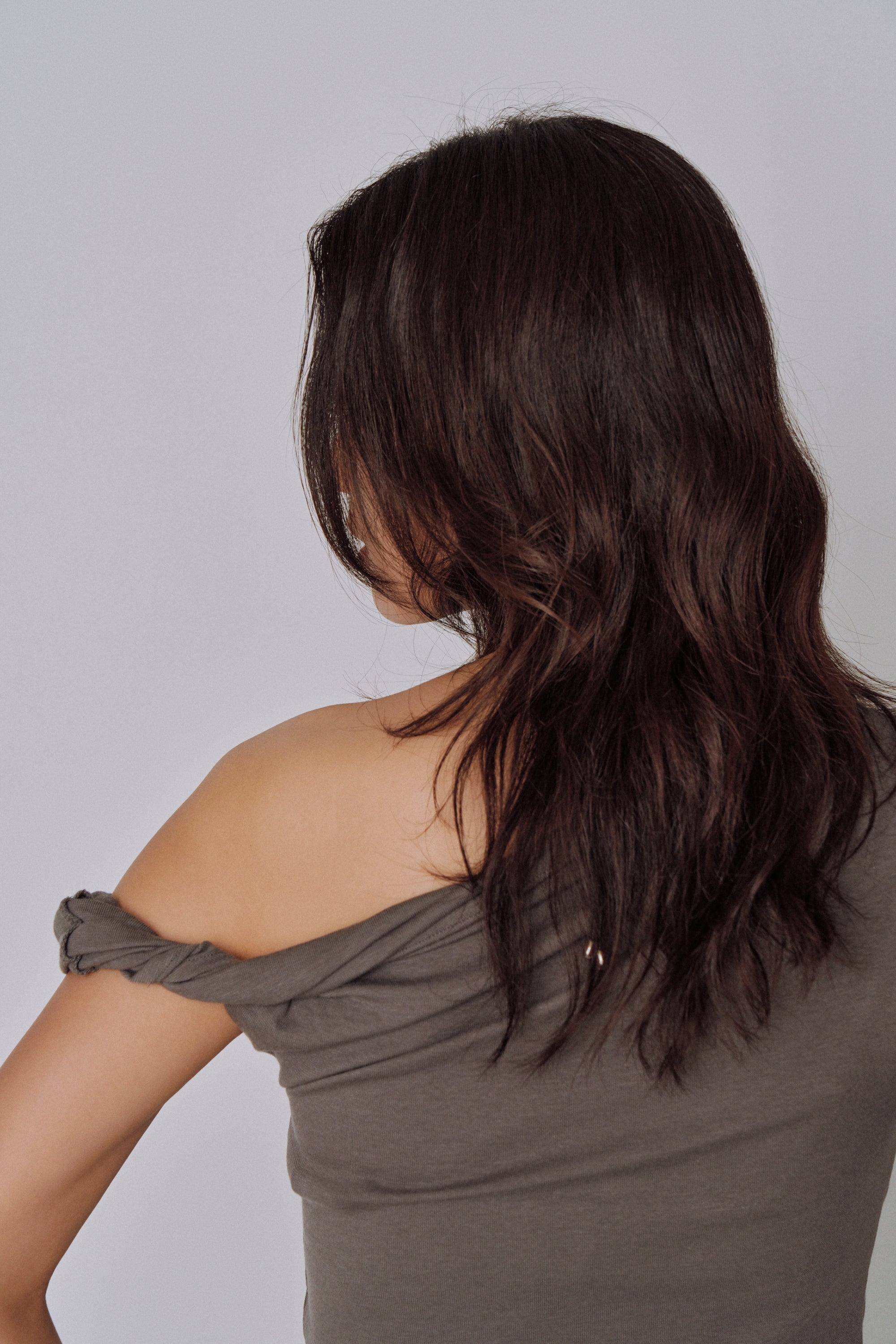 Asymmetry Drape Top