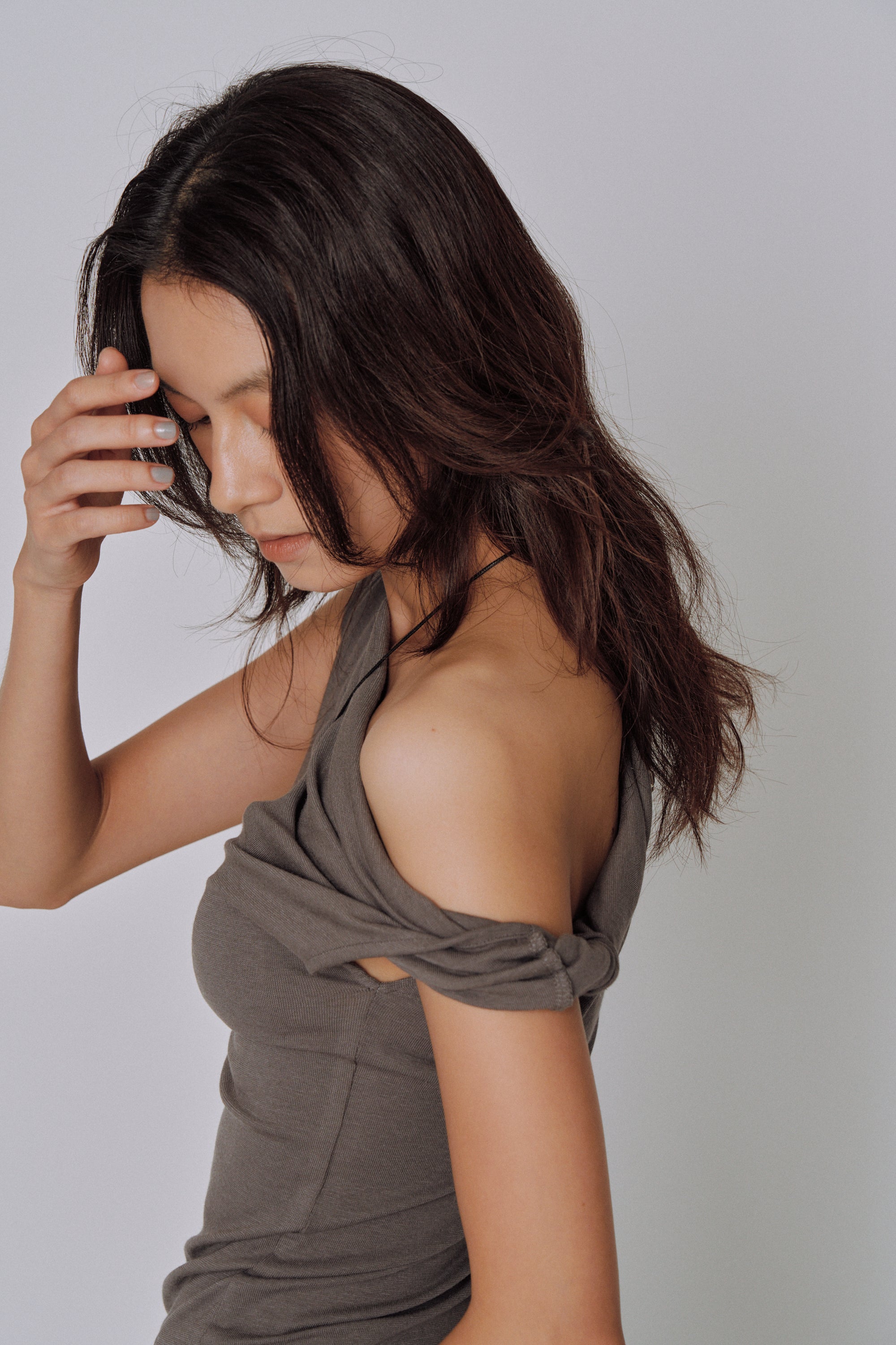Asymmetry Drape Top