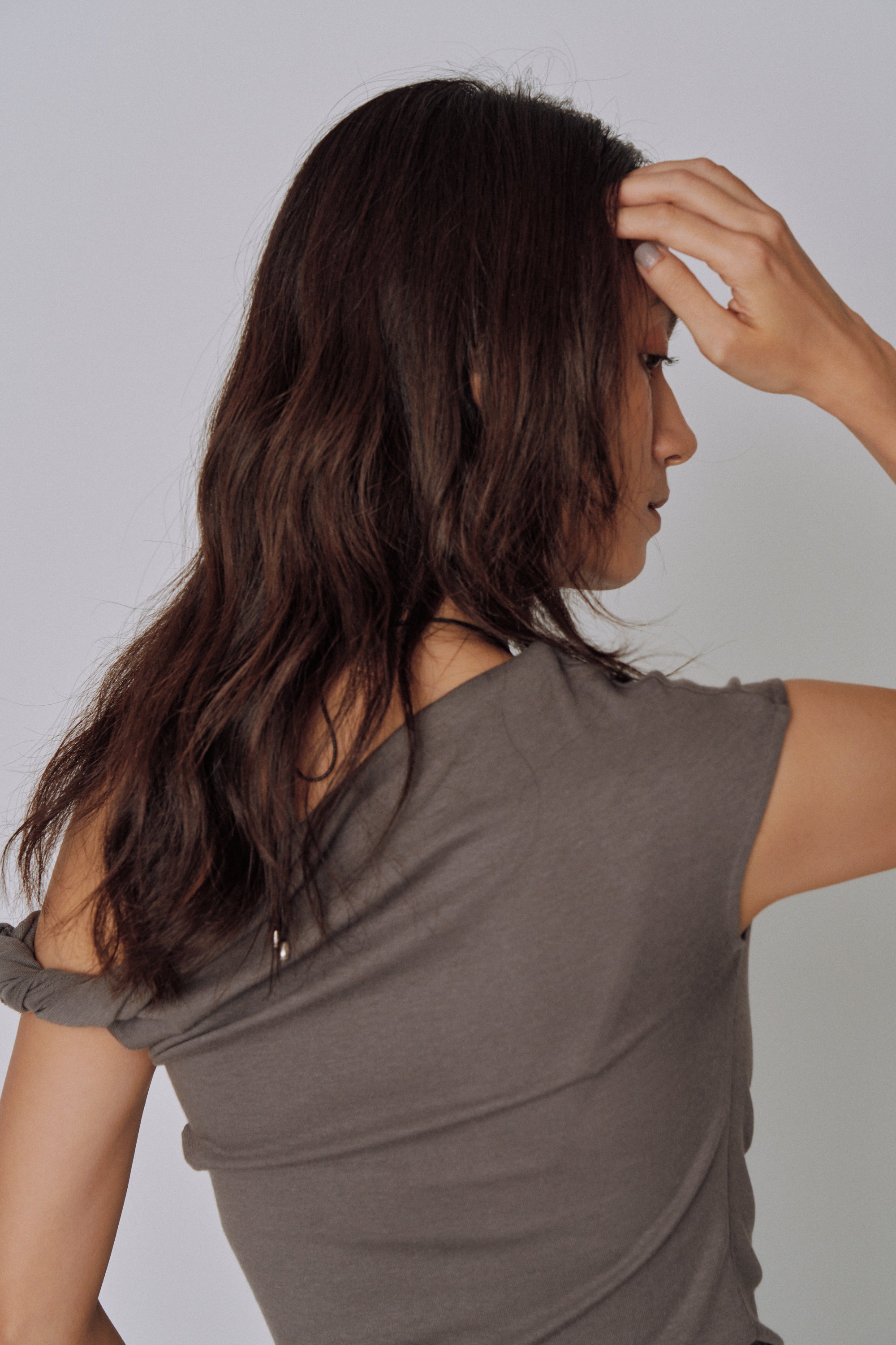 Asymmetry Drape Top