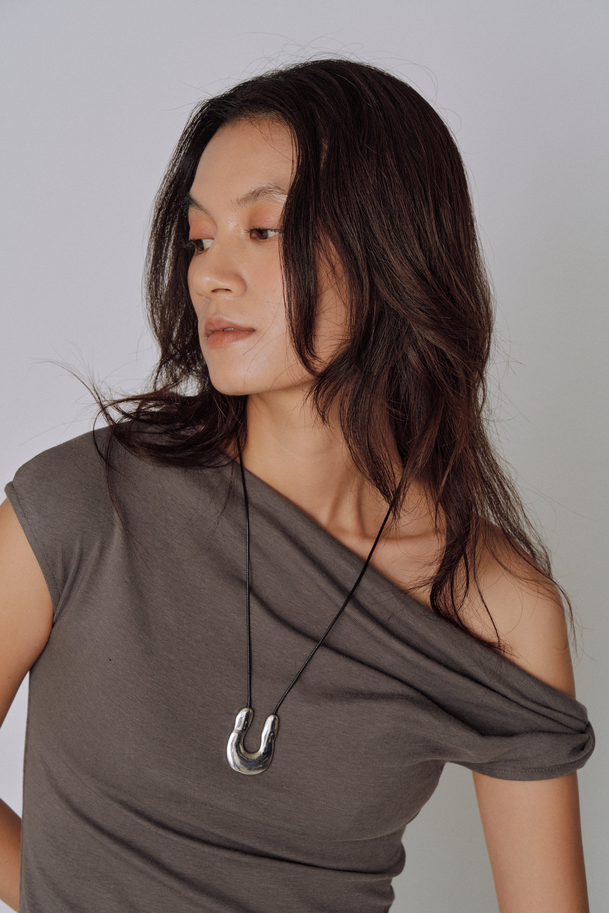 Asymmetry Drape Top