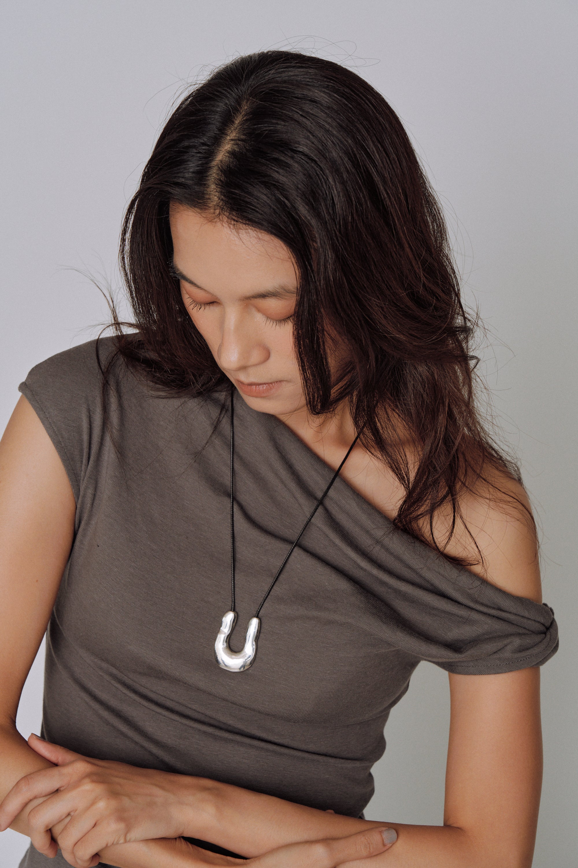 Asymmetry Drape Top