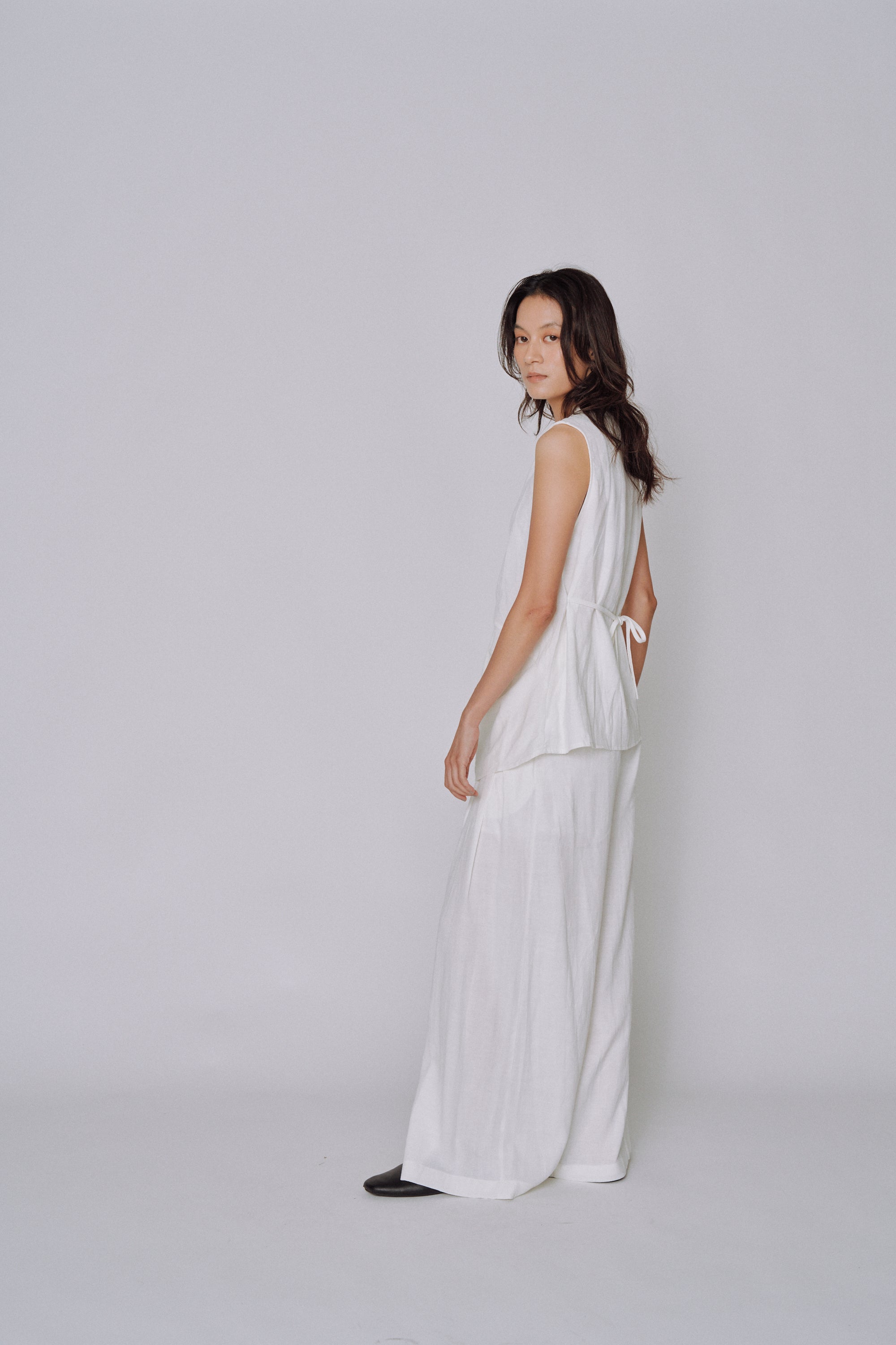 Twist Front Linen Set