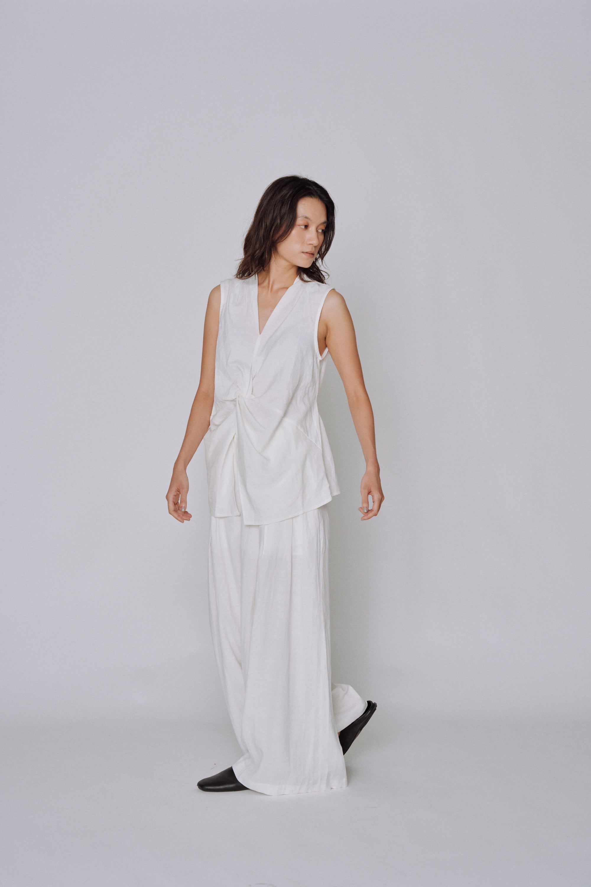 Twist Front Linen Set