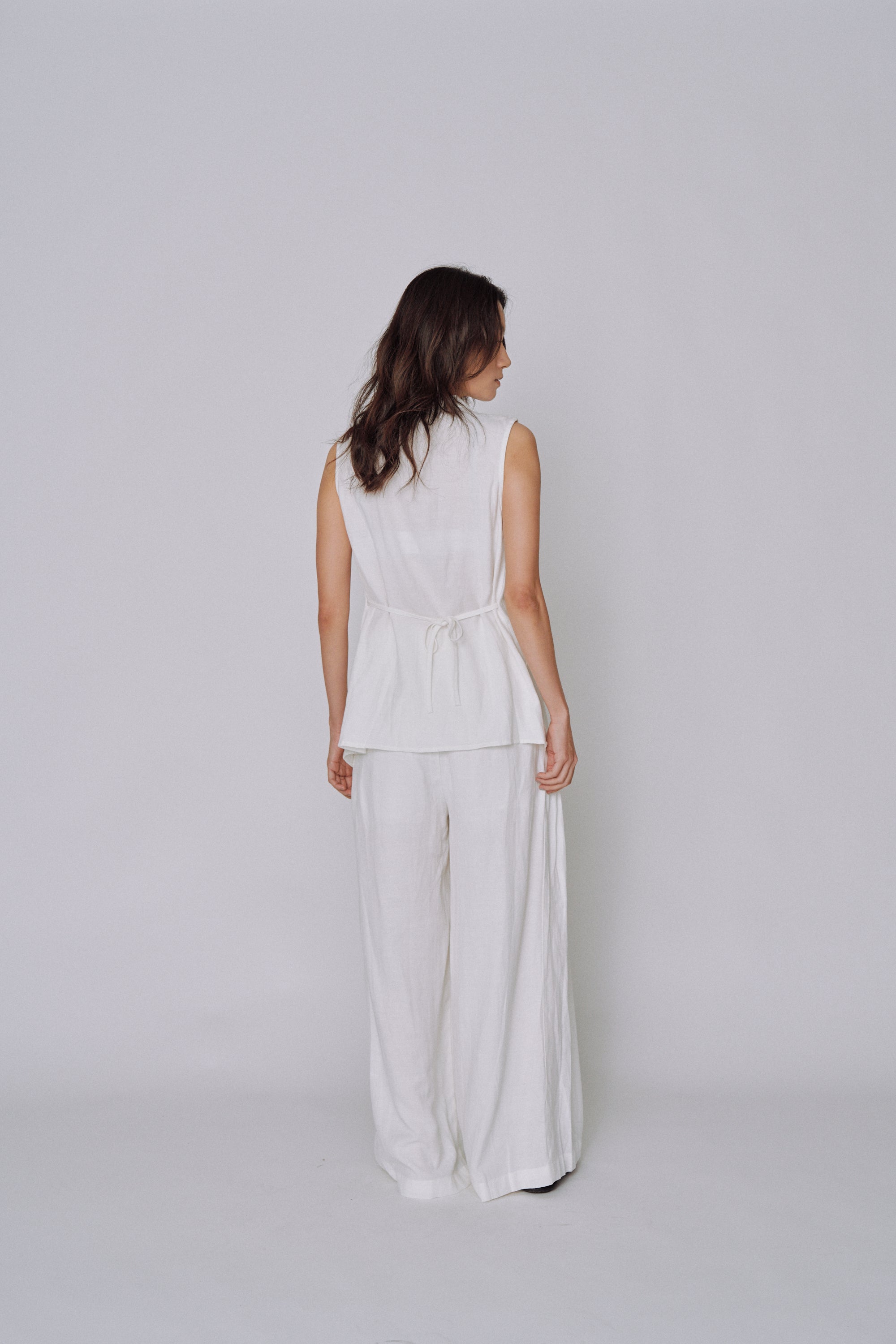 Twist Front Linen Set