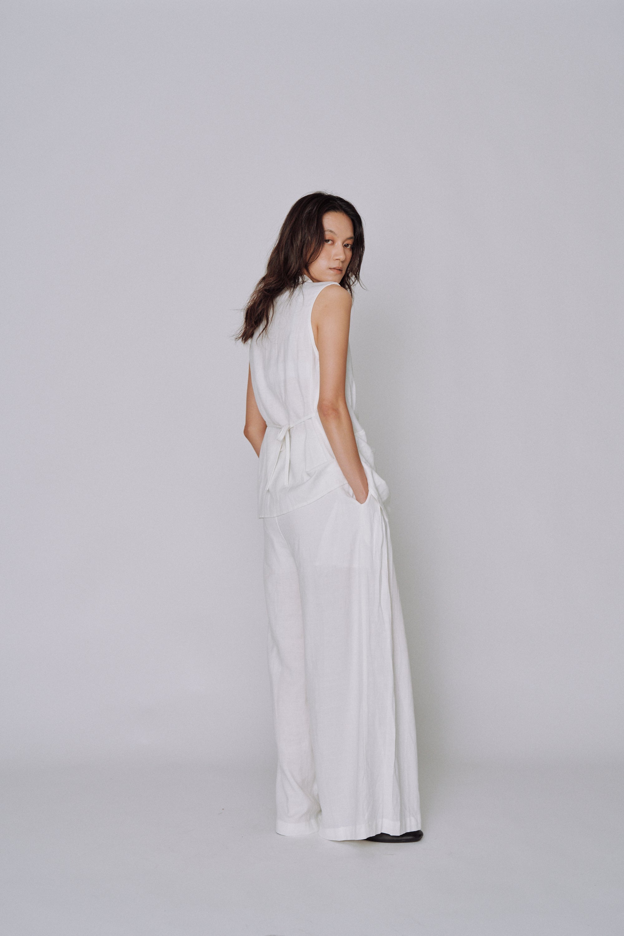 Twist Front Linen Set