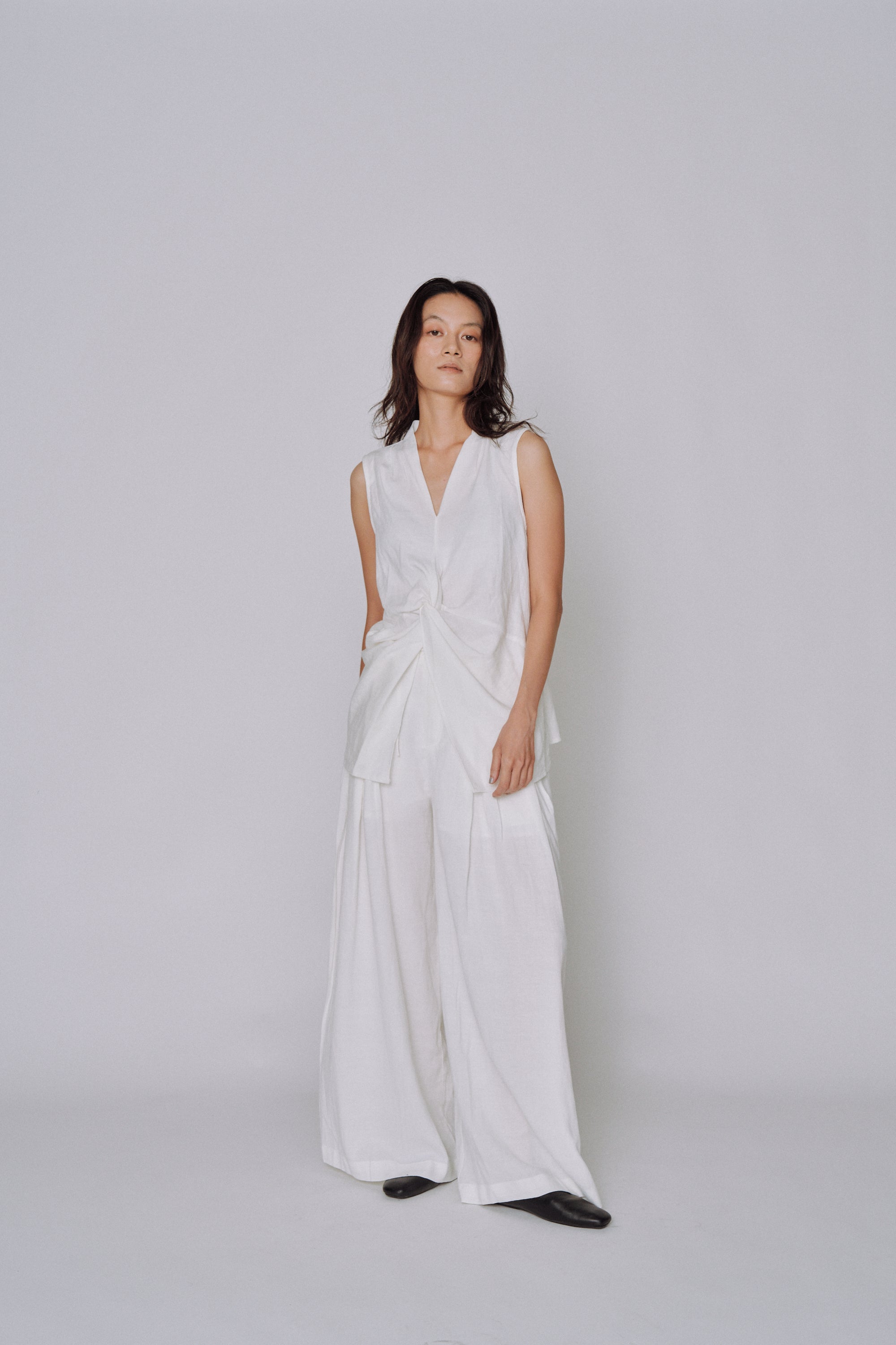 Twist Front Linen Set
