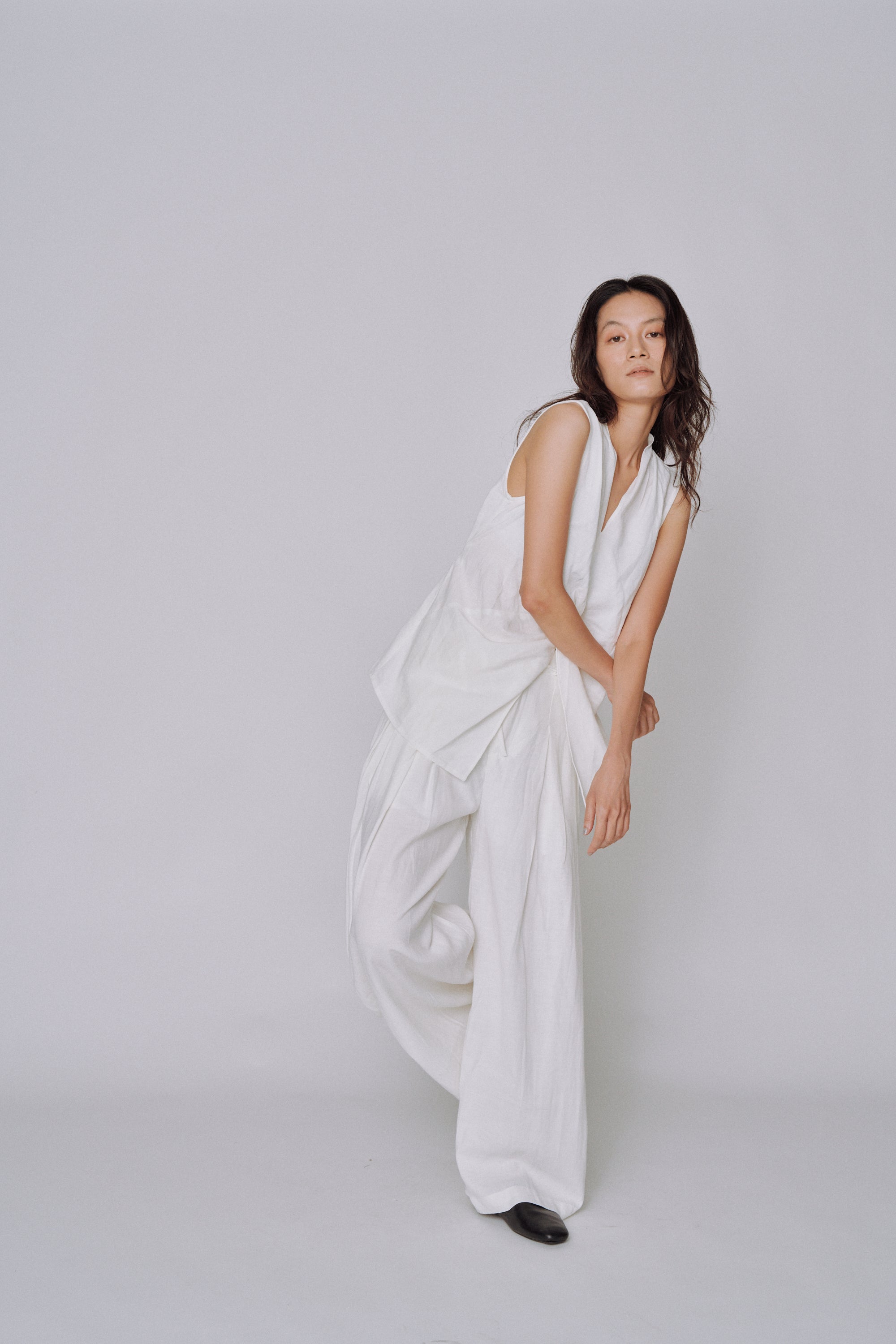 Twist Front Linen Set
