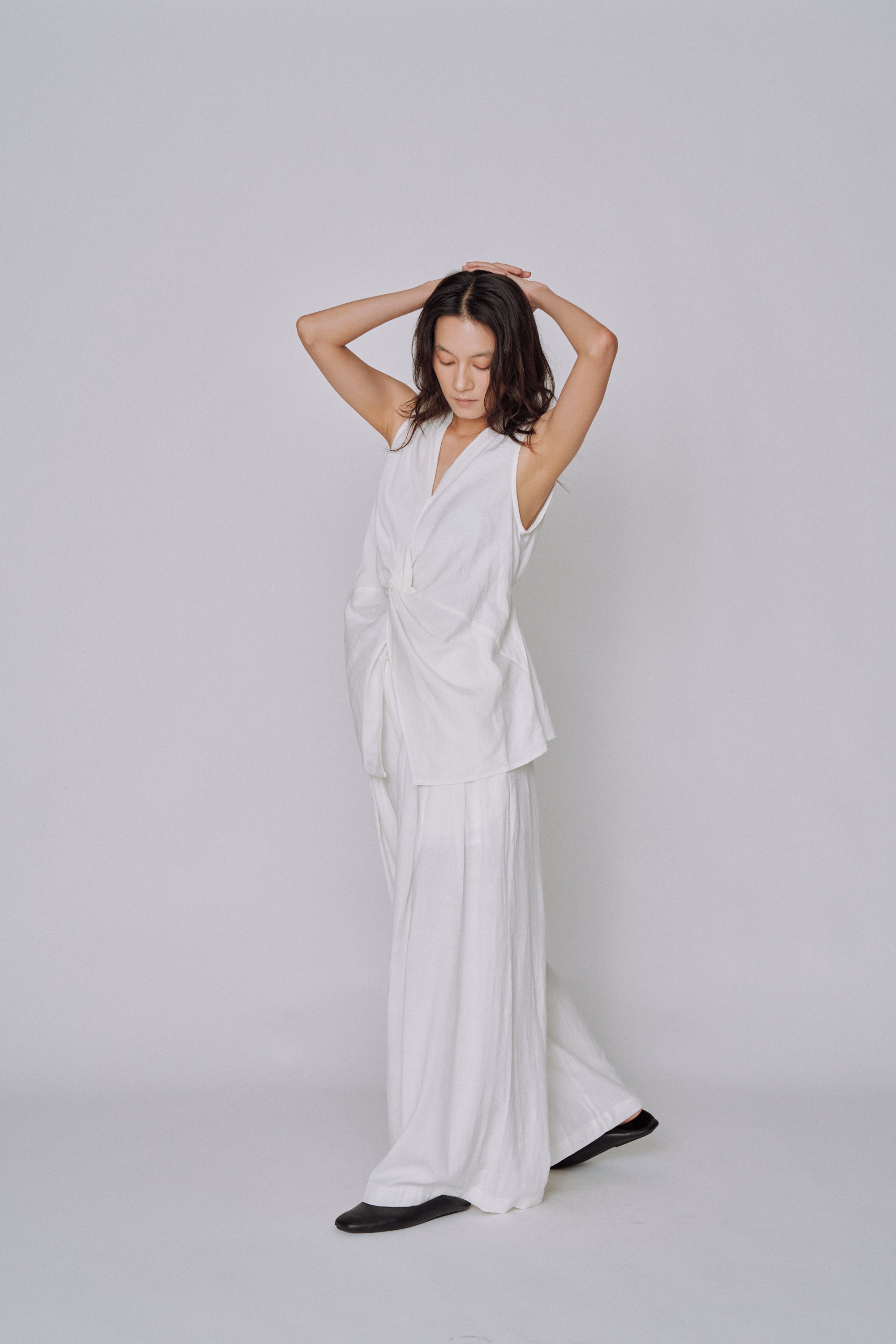 Twist Front Linen Set