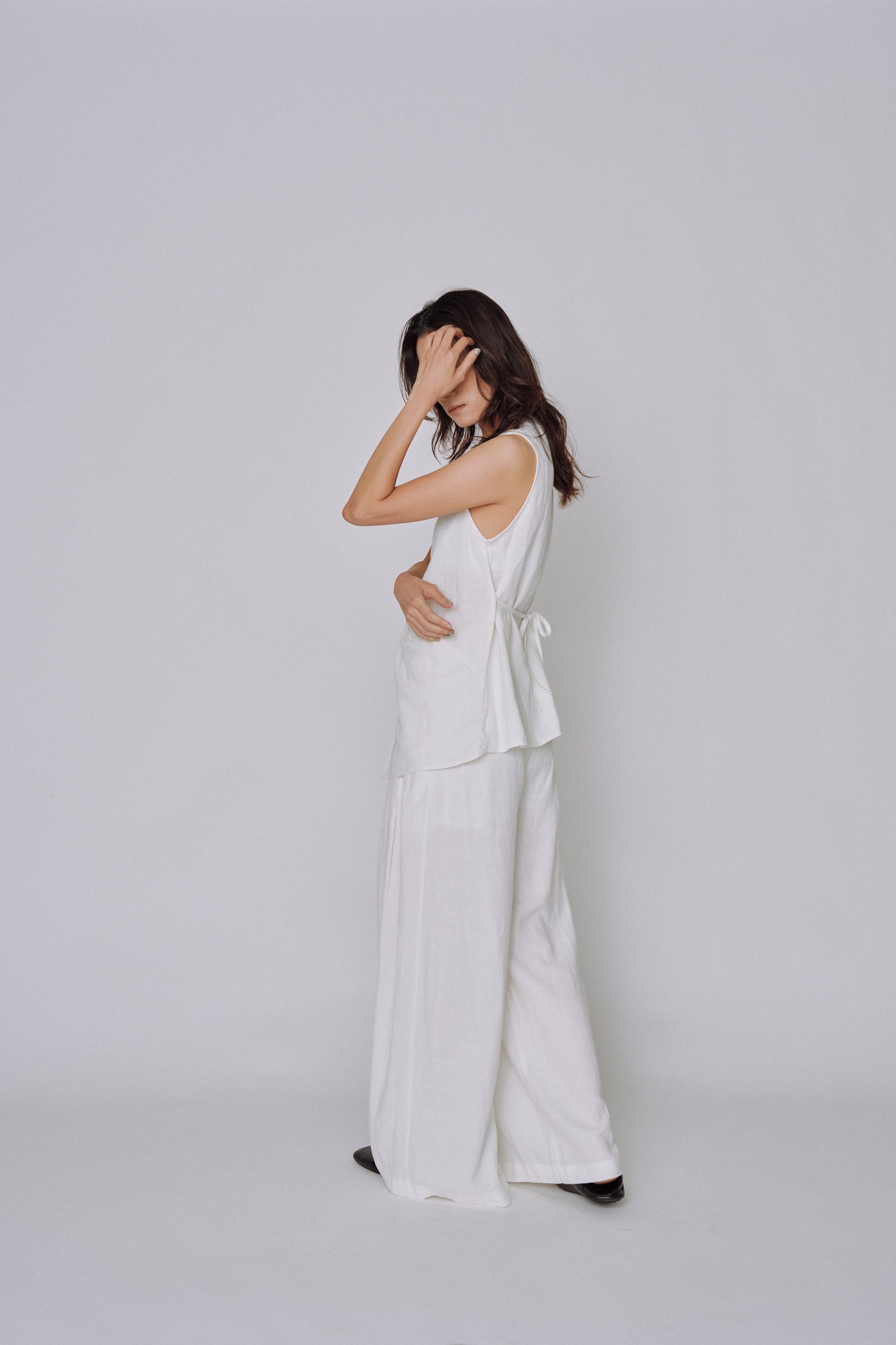 Twist Front Linen Set