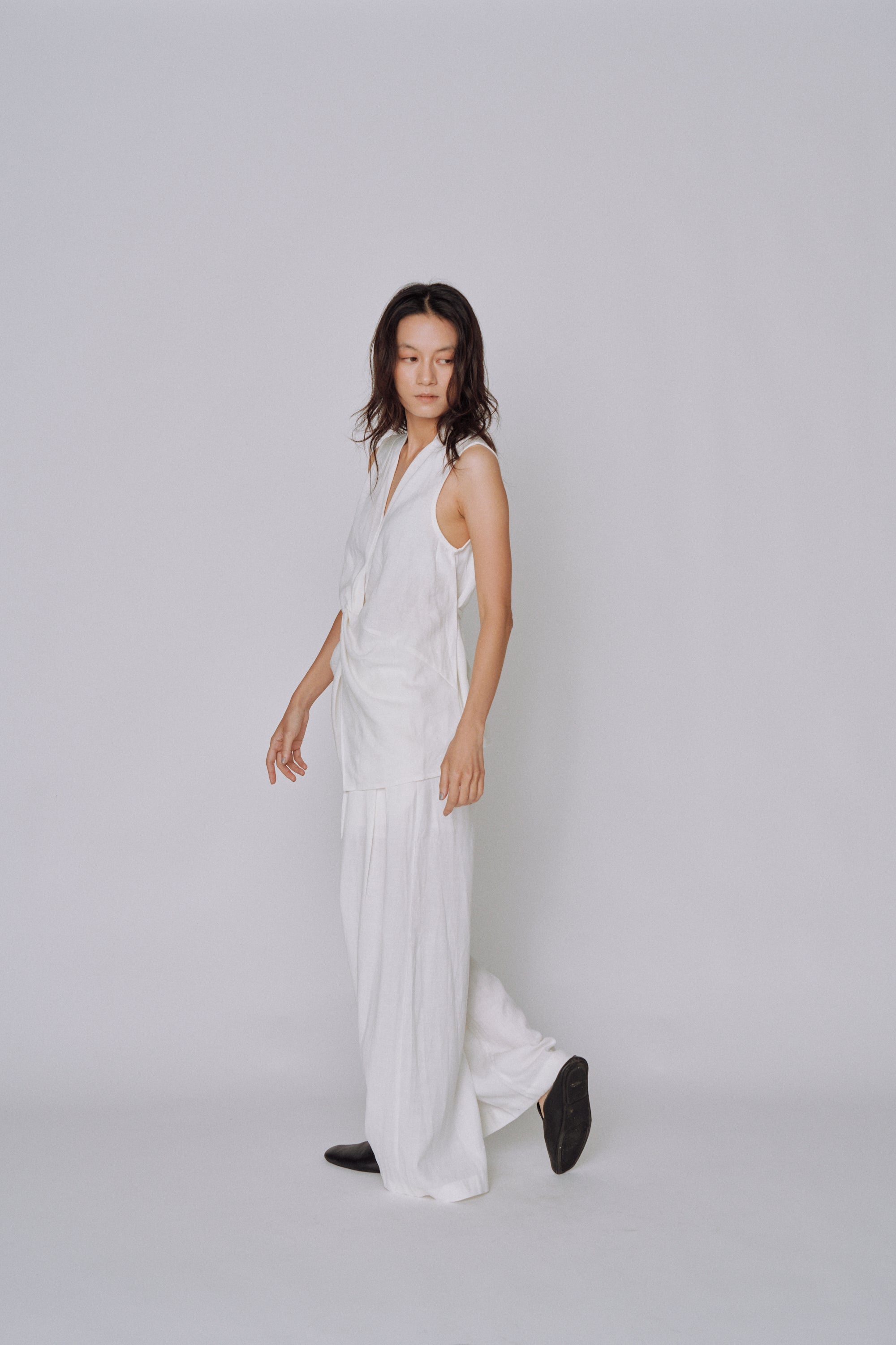 Twist Front Linen Set