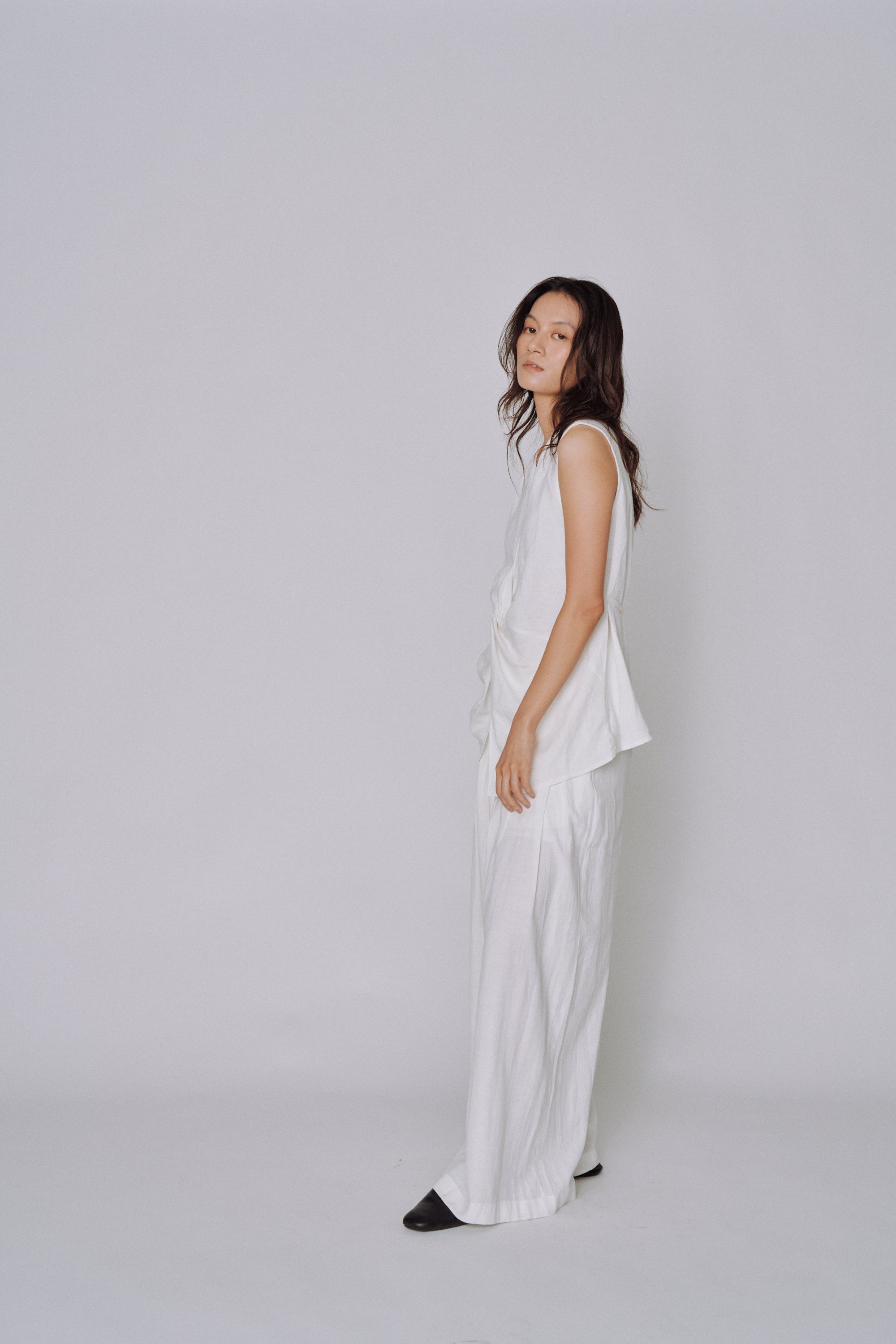 Twist Front Linen Set