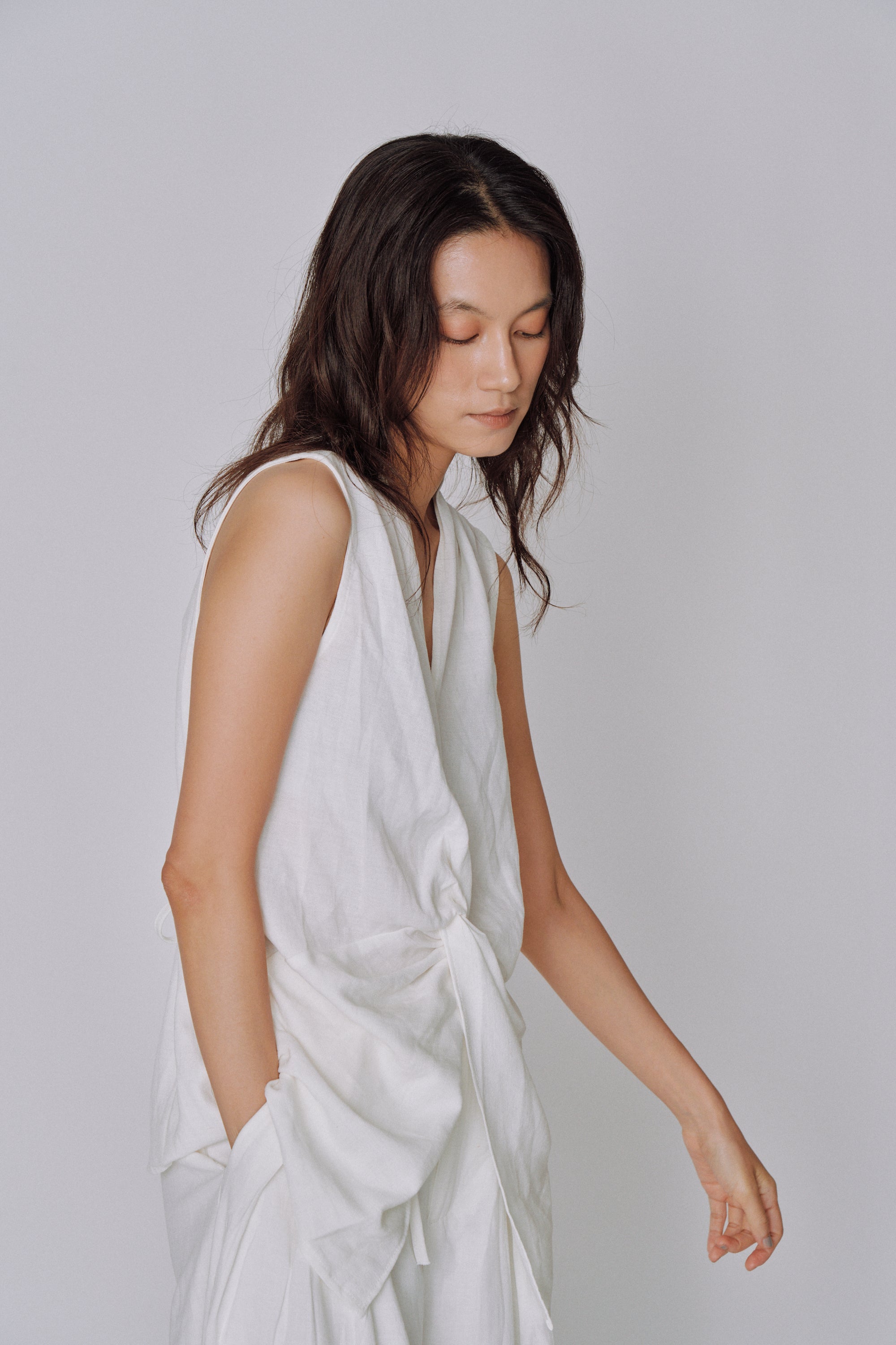 Twist Front Linen Set