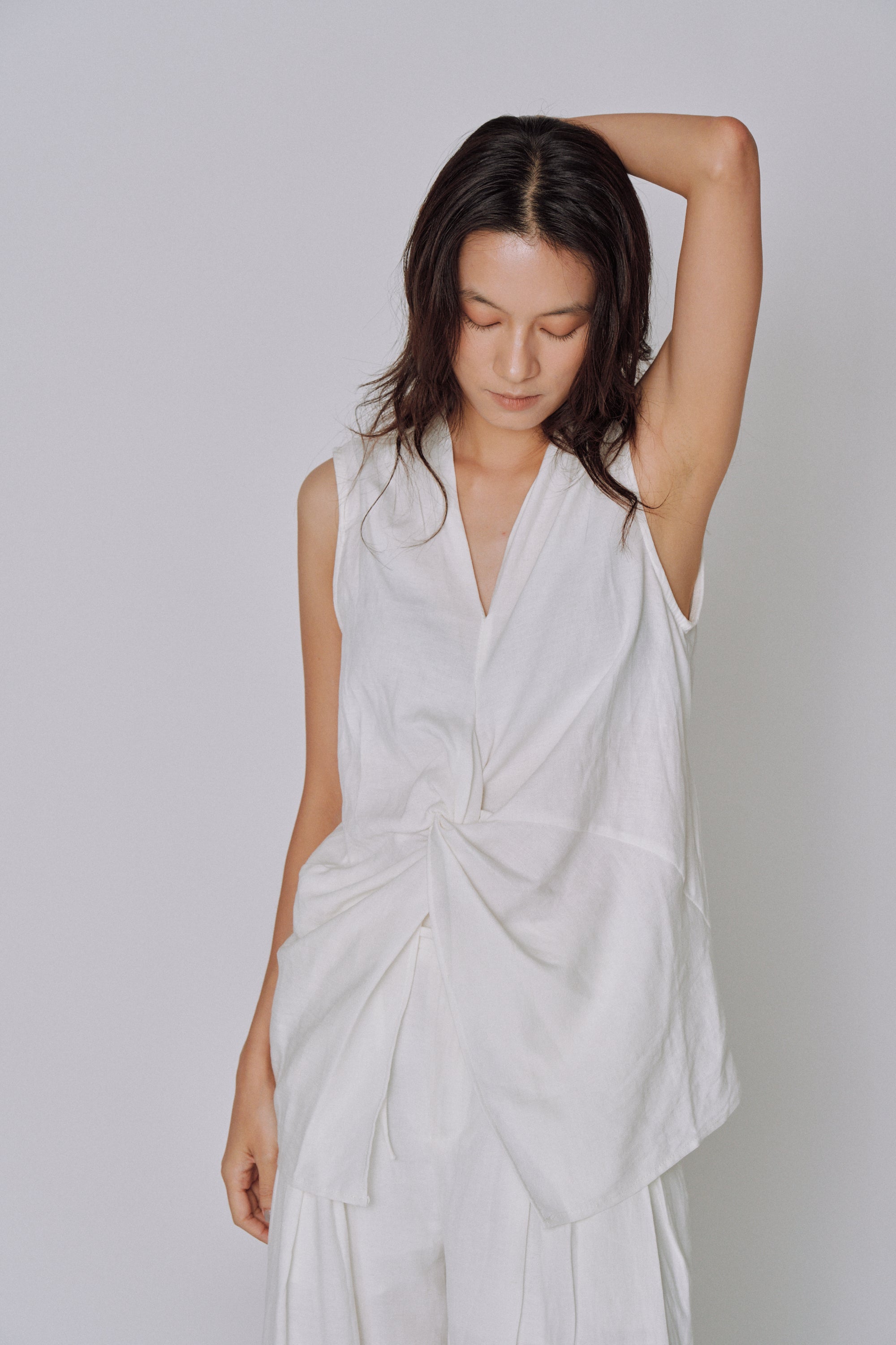 Twist Front Linen Set