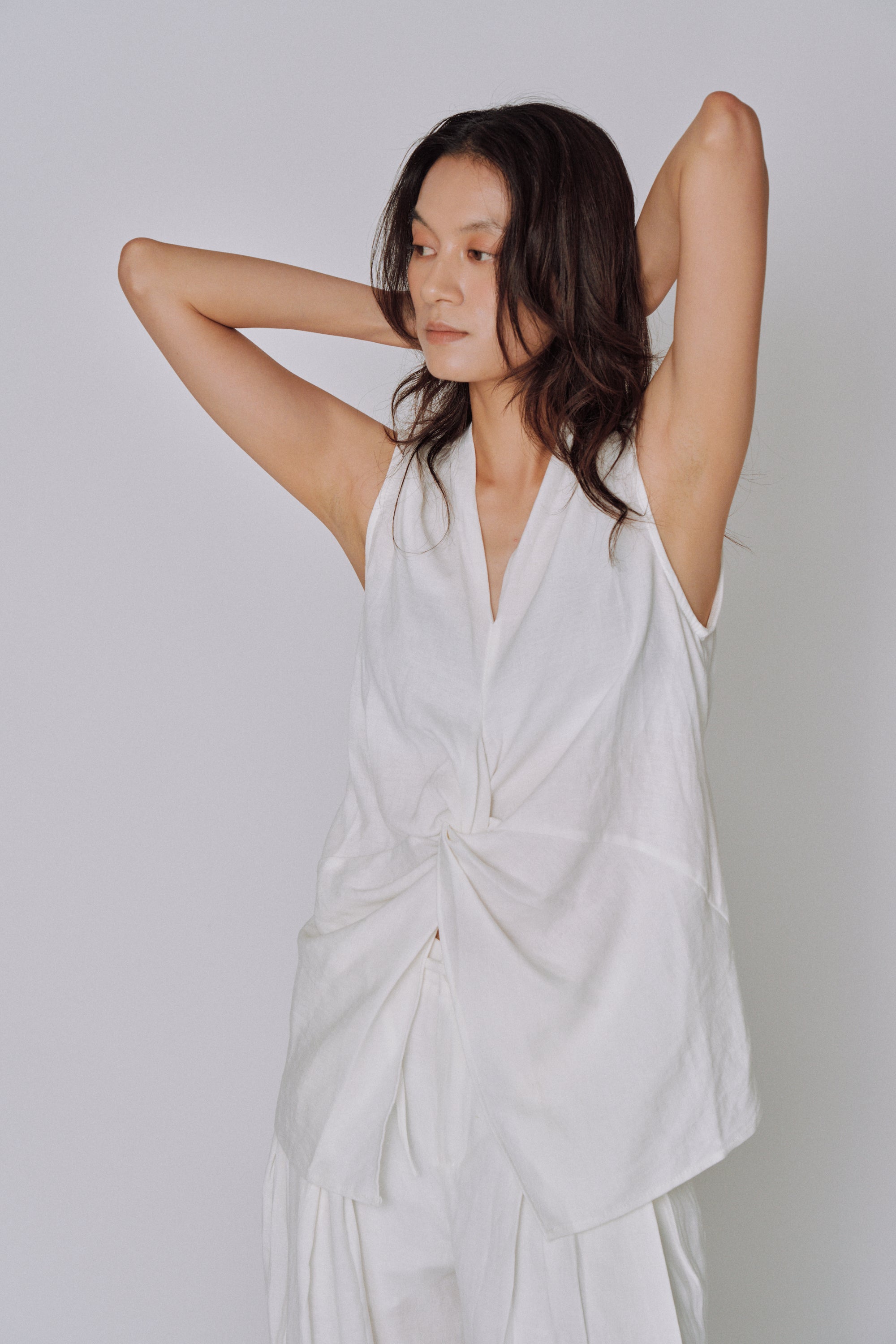 Twist Front Linen Set