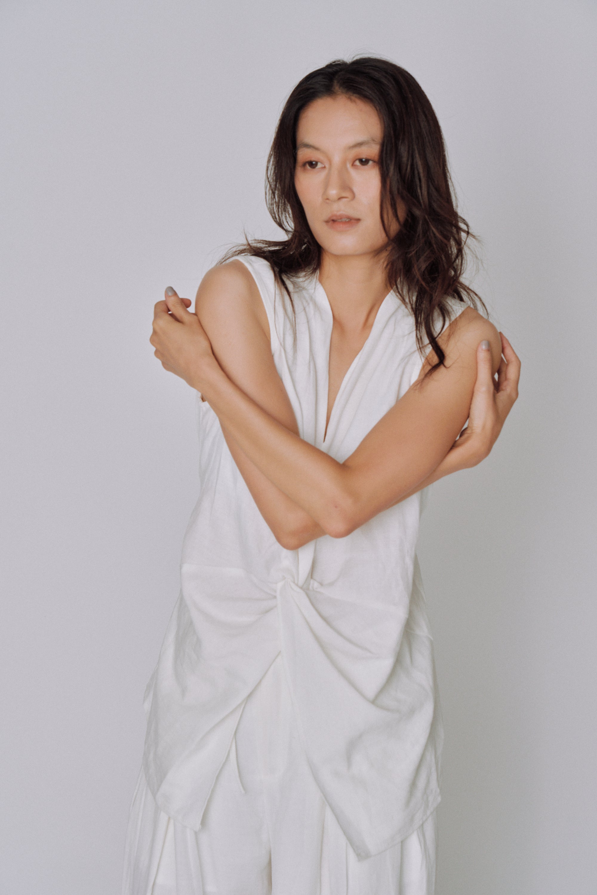 Twist Front Linen Set