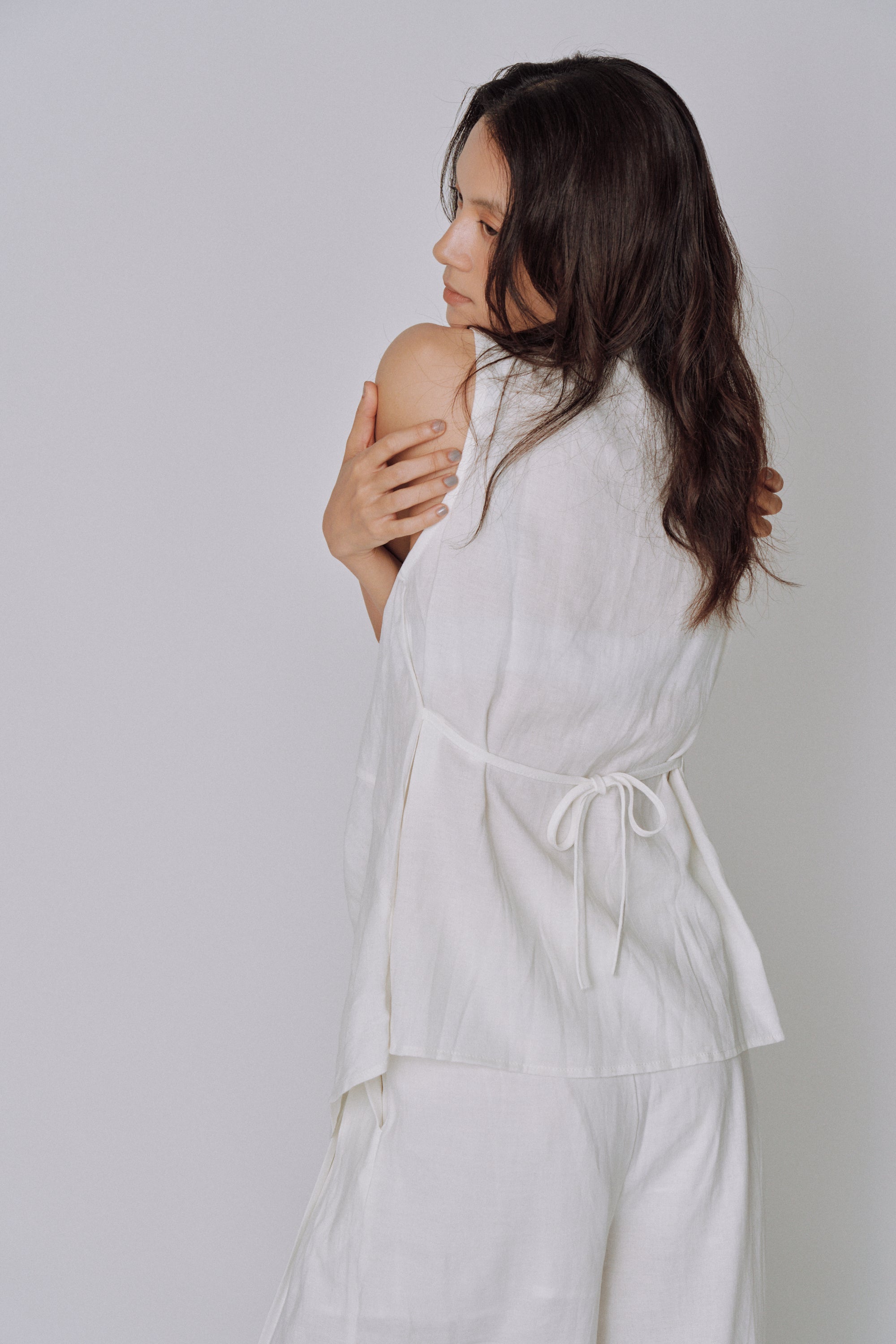 Twist Front Linen Set