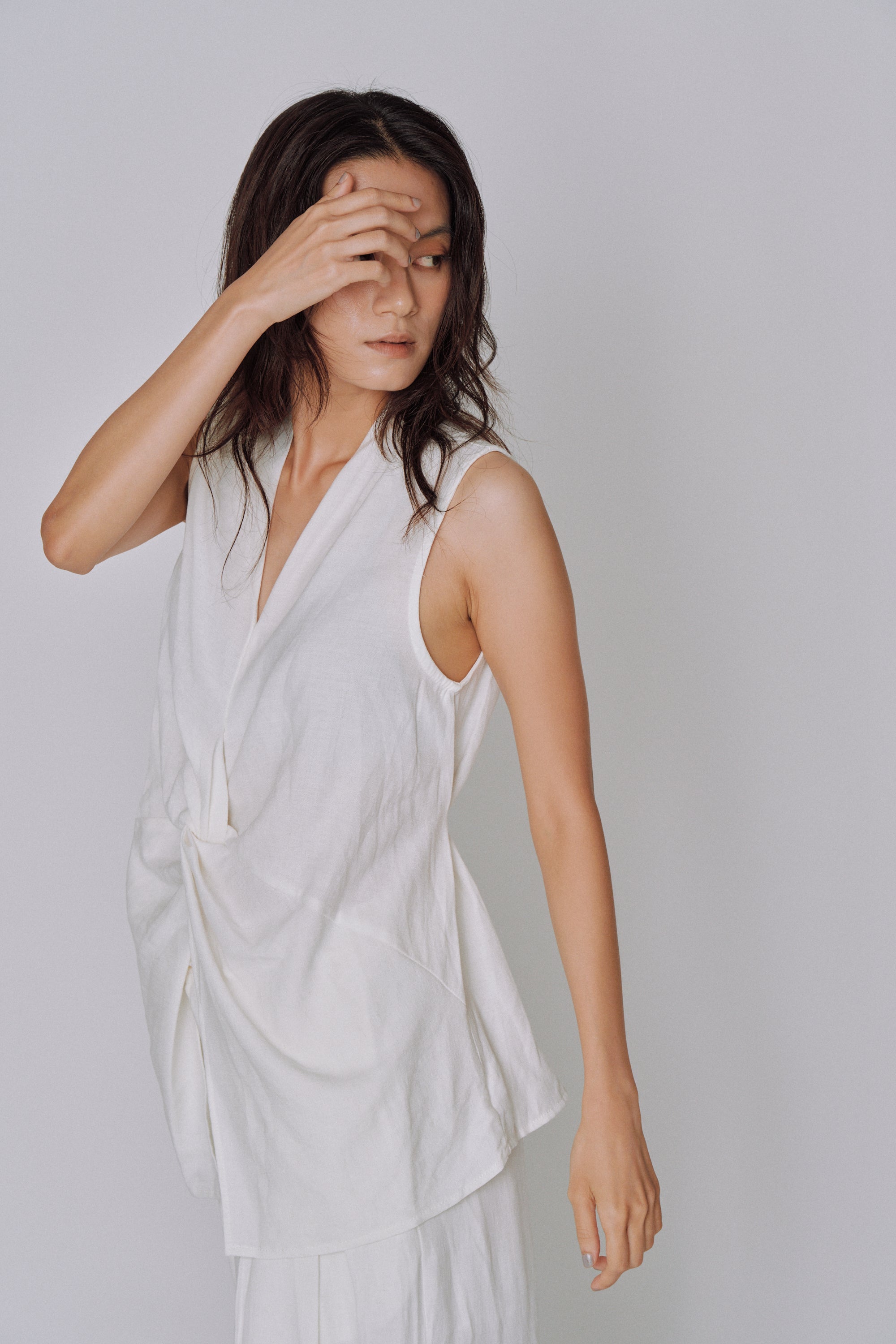 Twist Front Linen Set