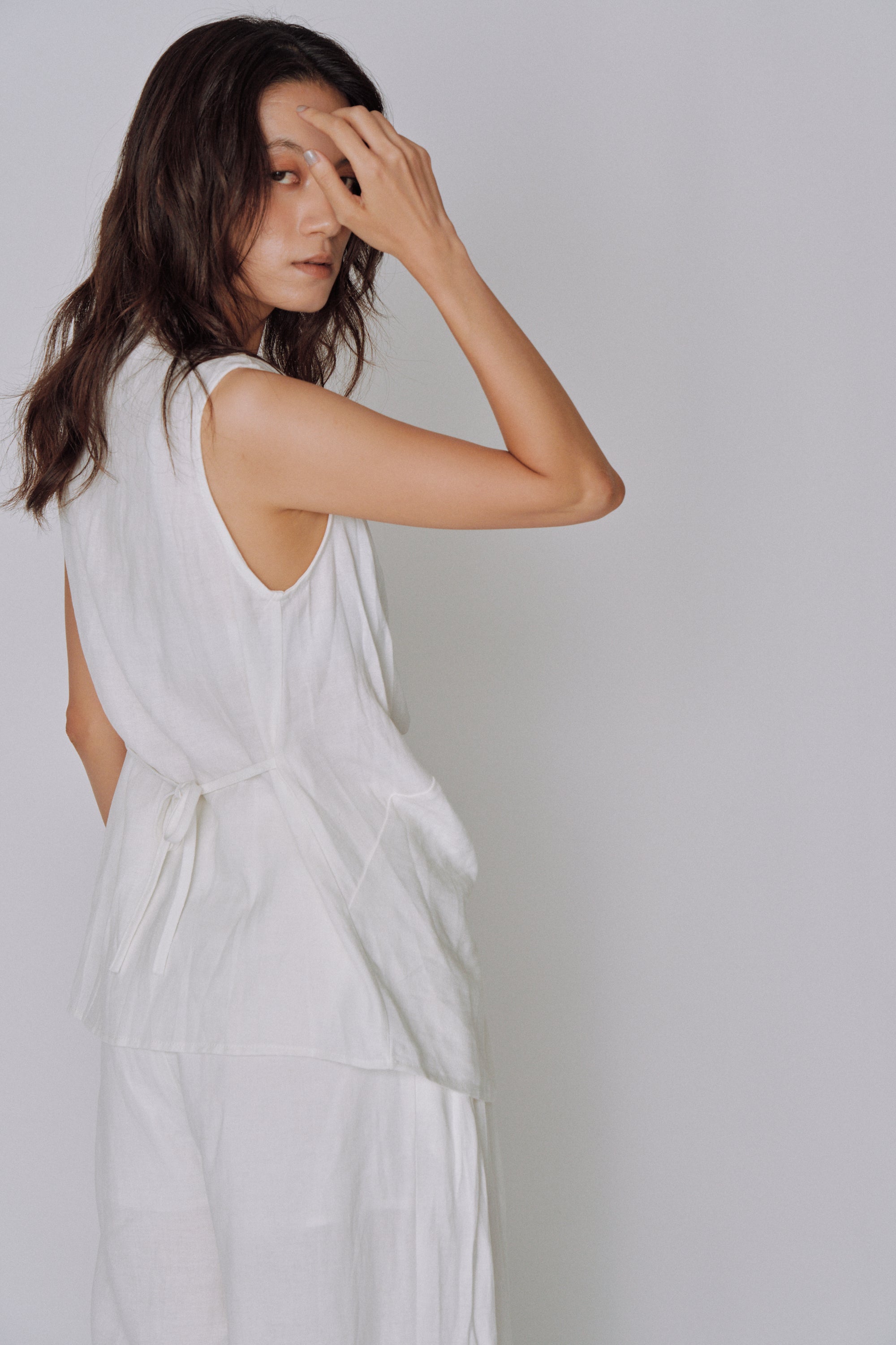 Twist Front Linen Set