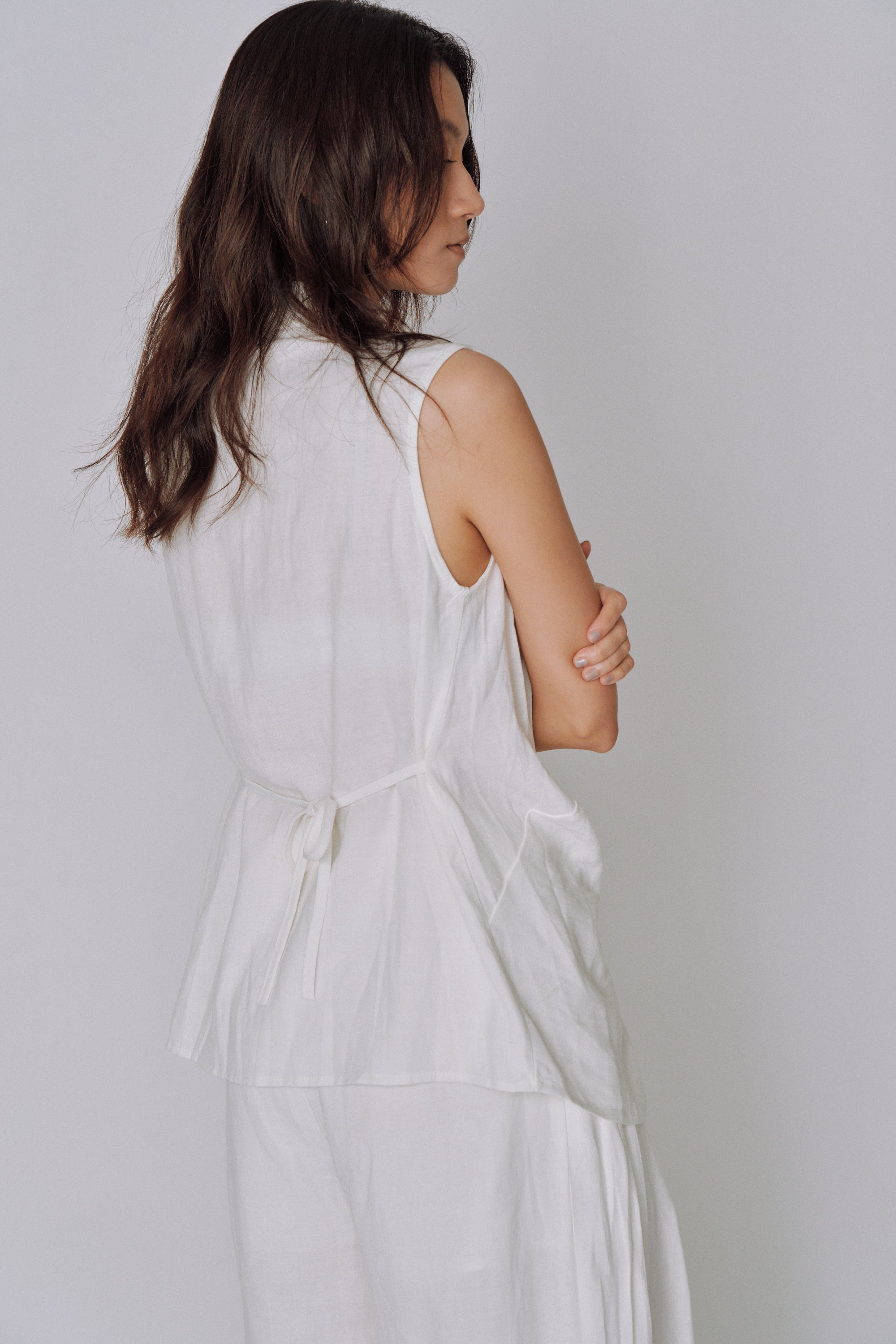Twist Front Linen Set