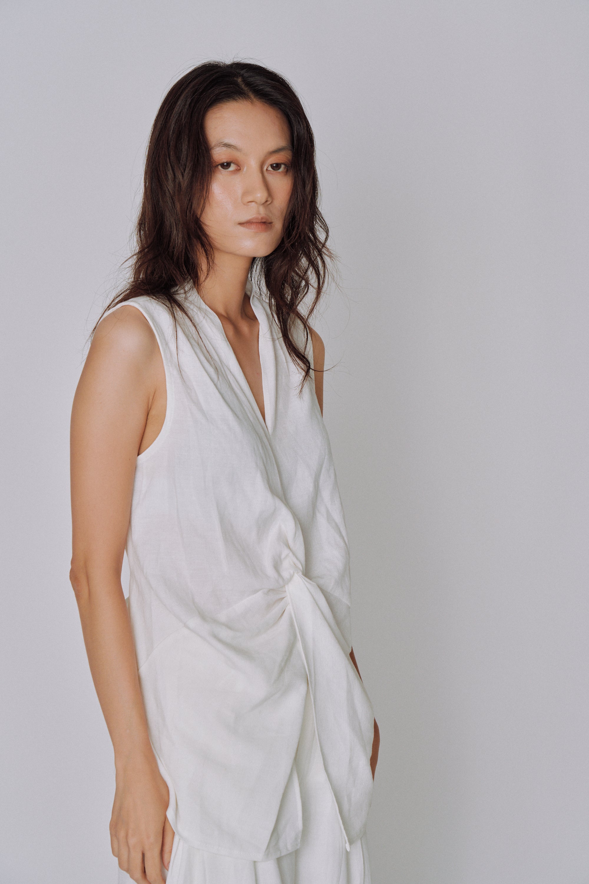Twist Front Linen Set