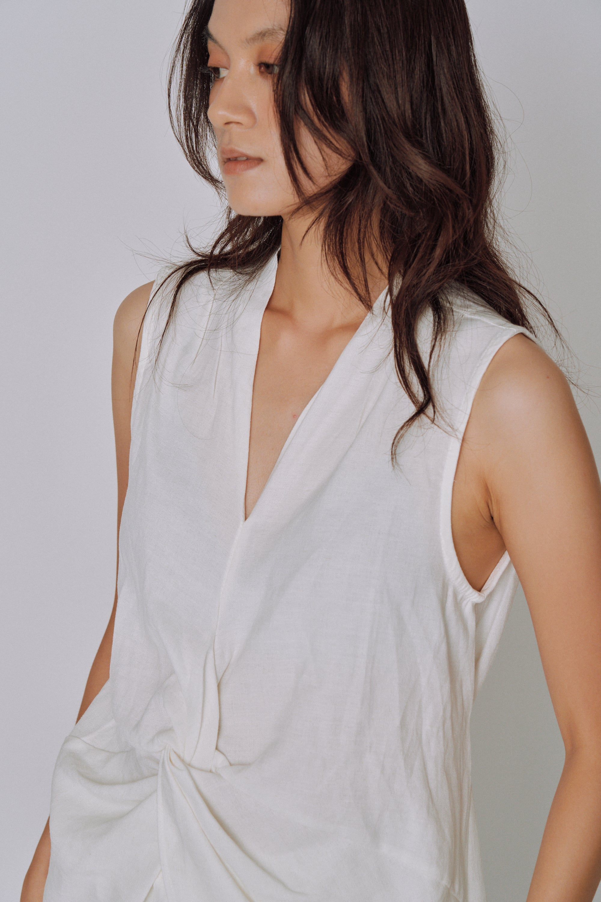 Twist Front Linen Set