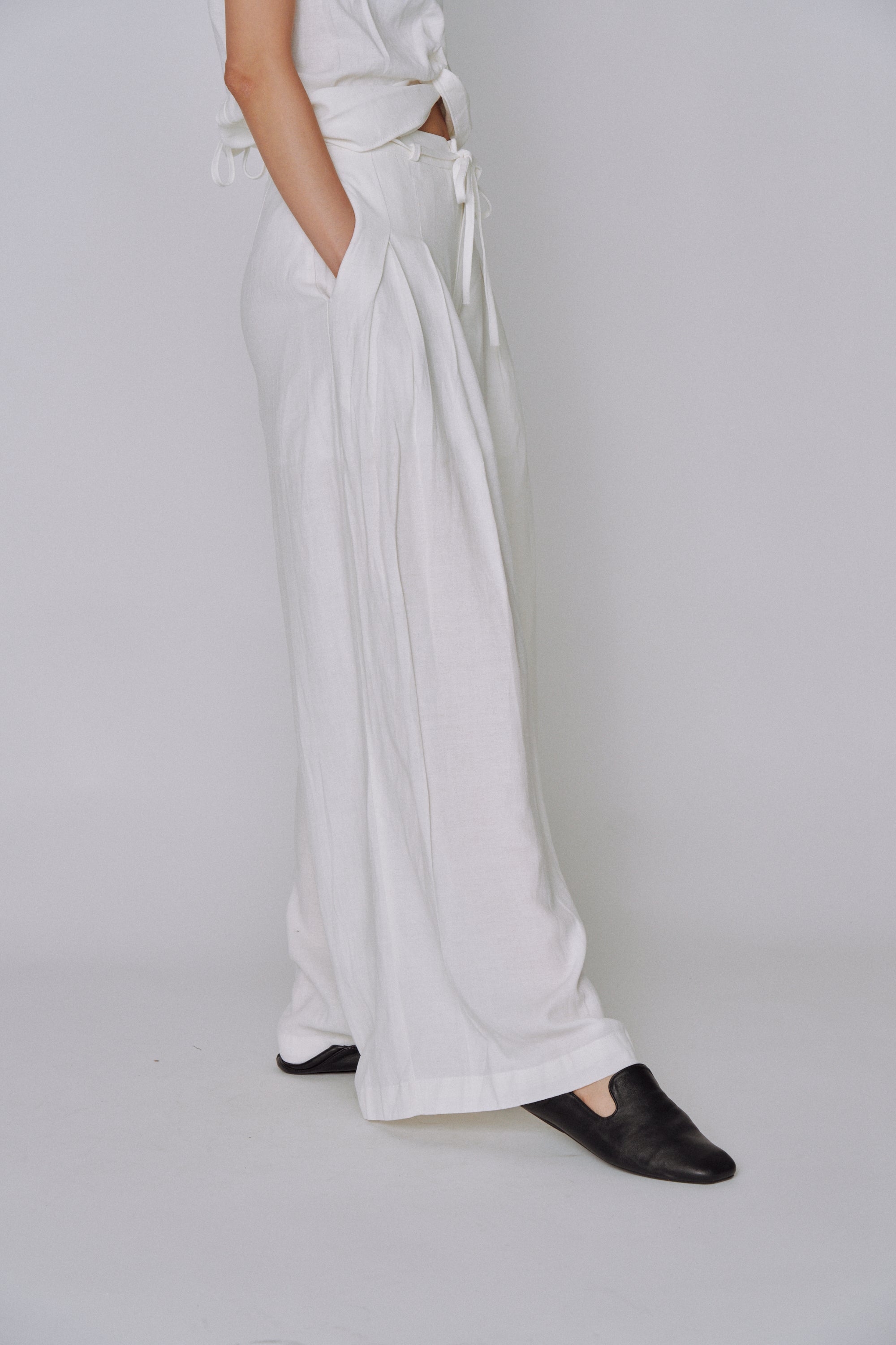 Twist Front Linen Set
