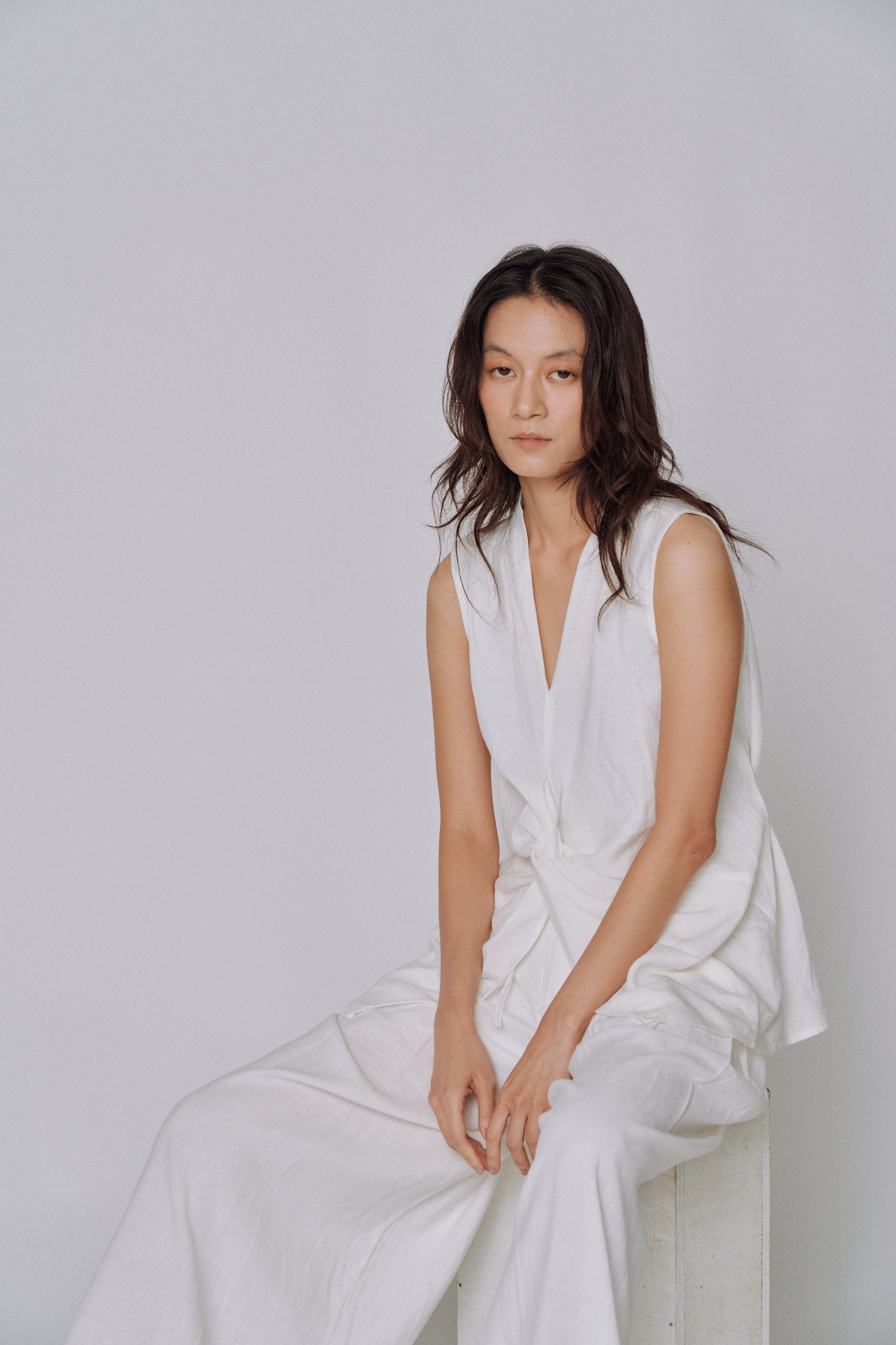 Twist Front Linen Set
