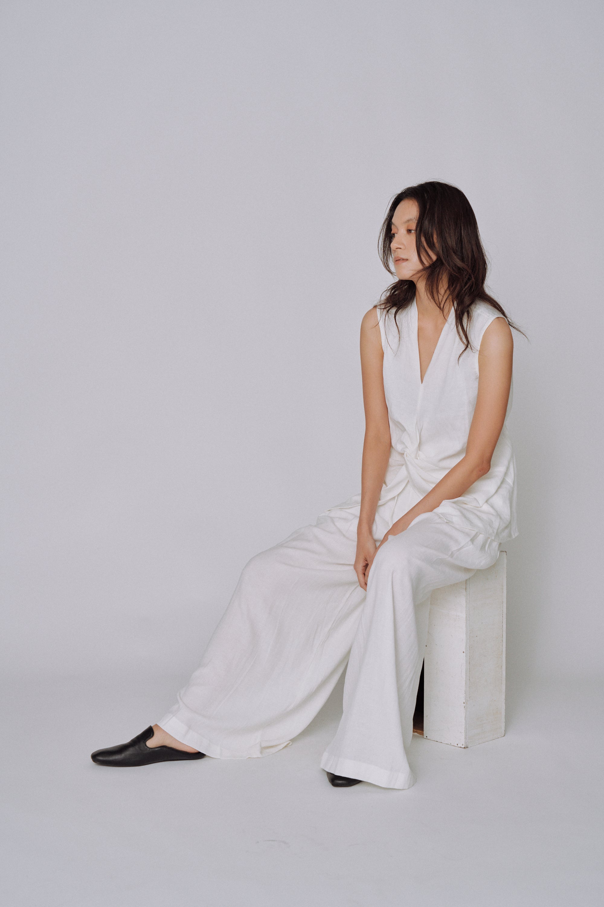 Twist Front Linen Set